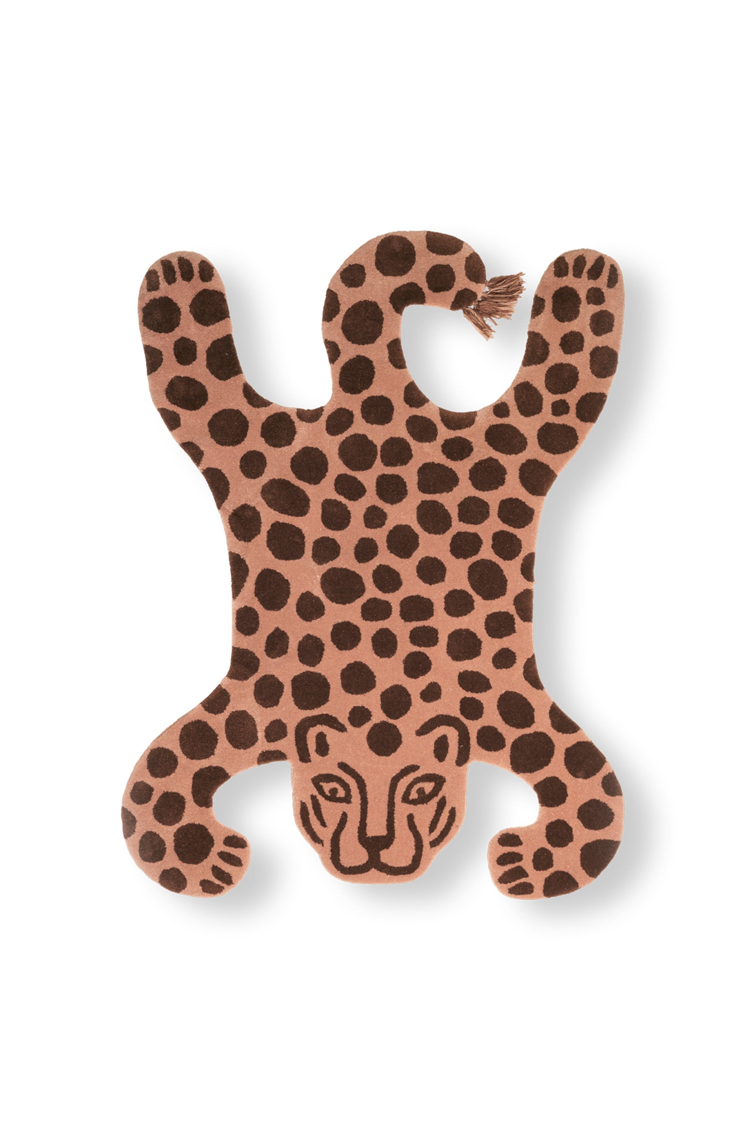 Decoratieve vloerkleed SAFARI LEOPARD bruin