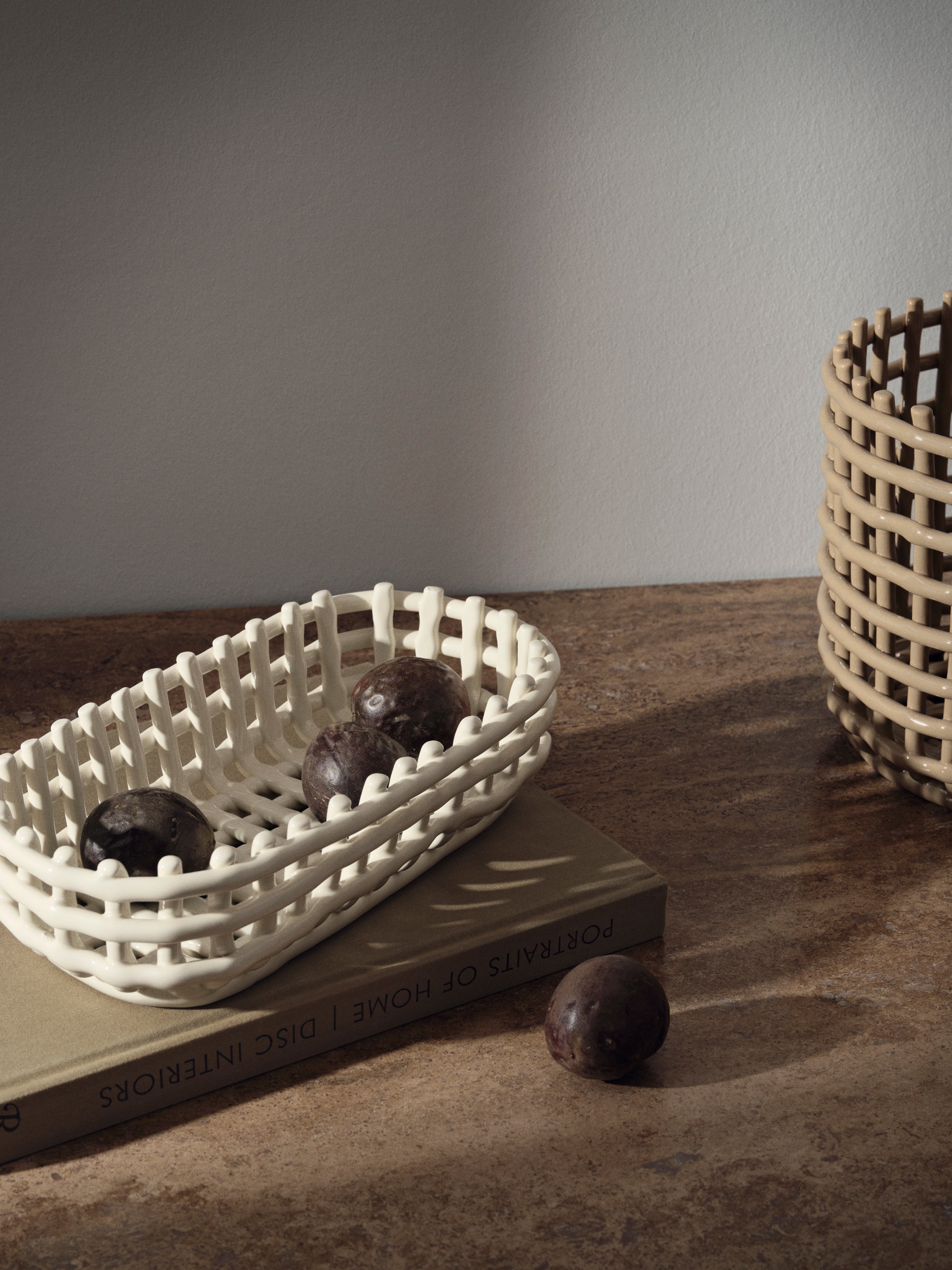 Witte OVALE CERAMISCHE mand