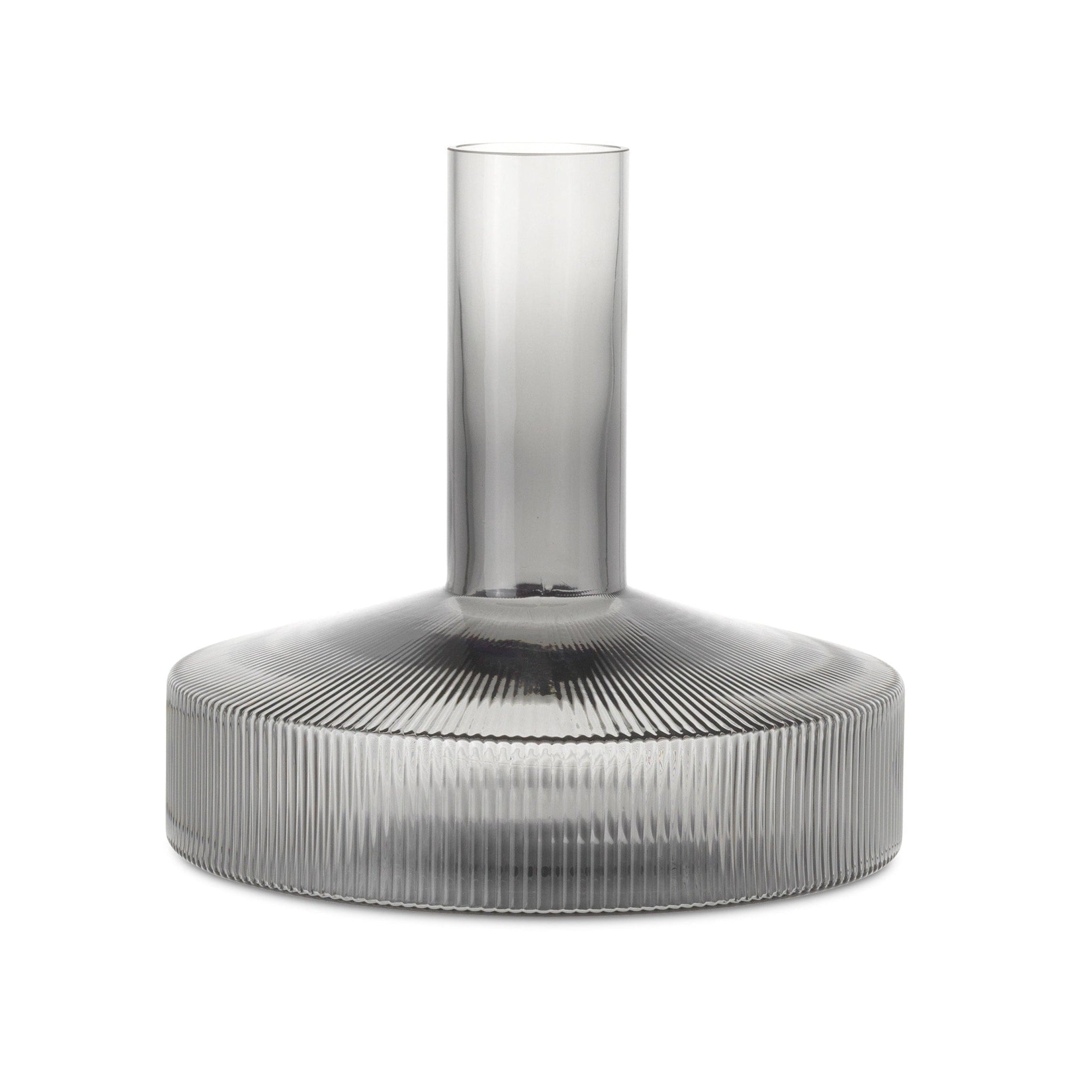 Weinkaraffe RIPPLE rauchiges Glas