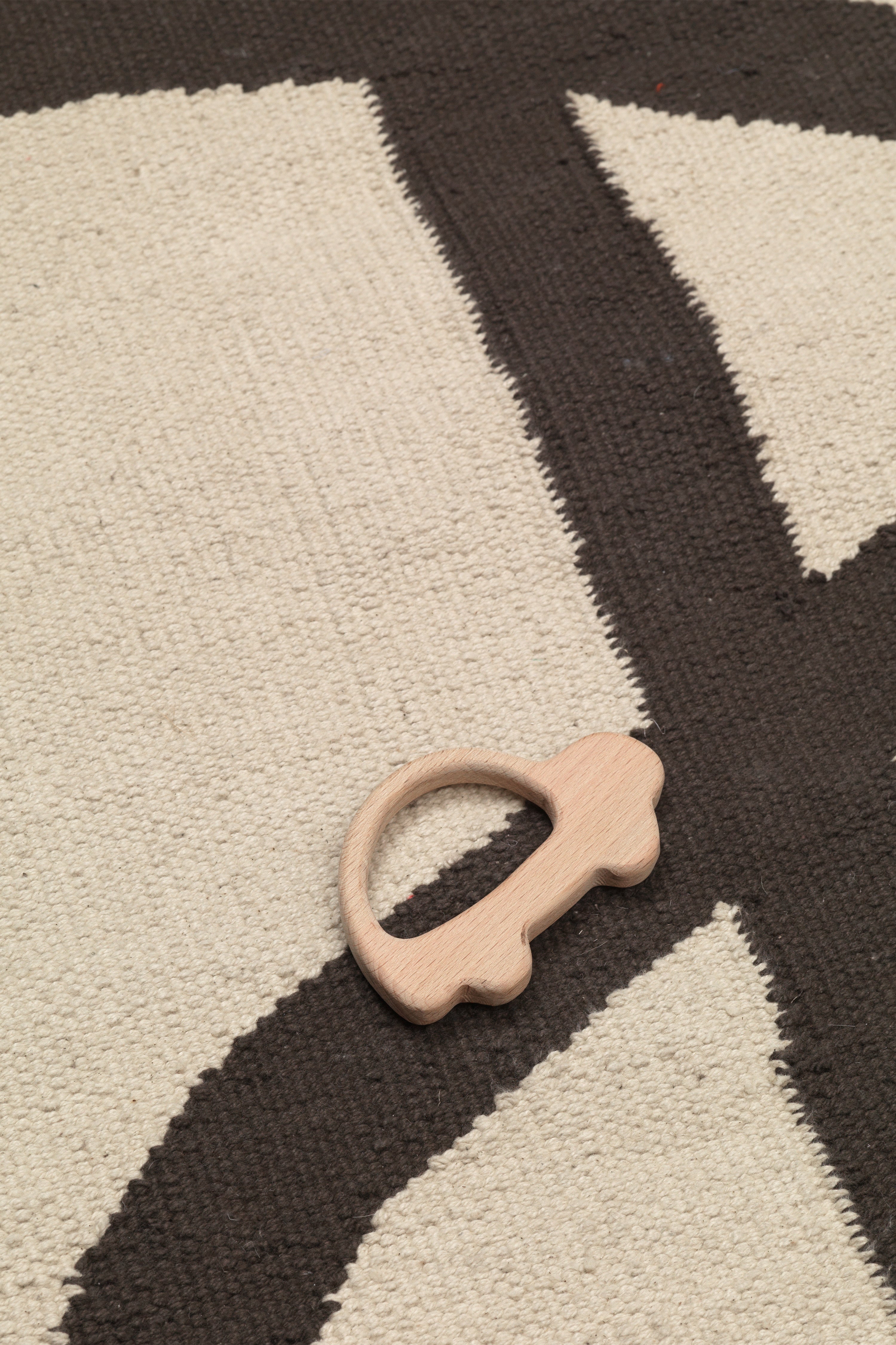 Kinderkleed LANE beige met chocoladebruin