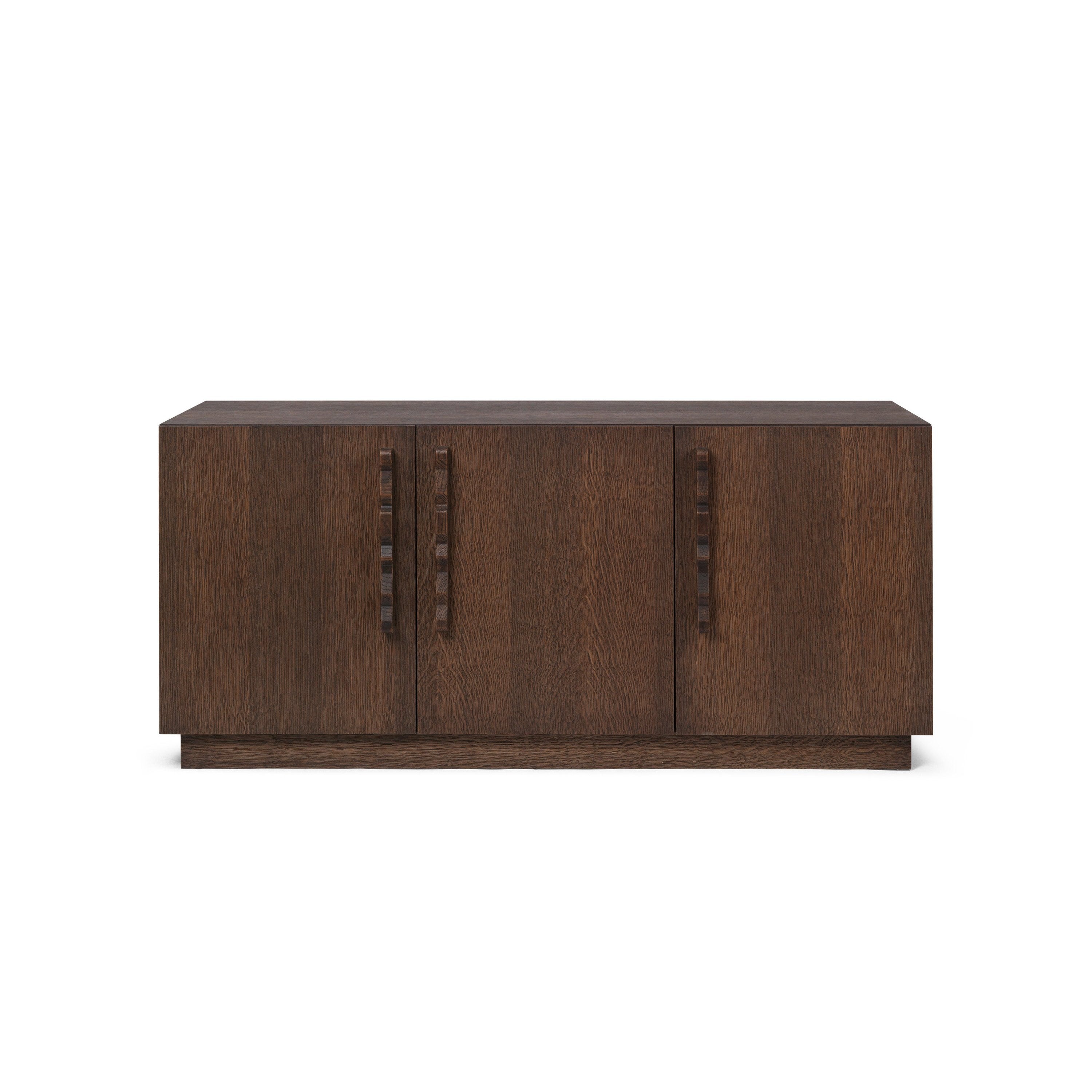 Komoda UNDA ciemnobrązowy fornir dębowy do salonu – ferm LIVING