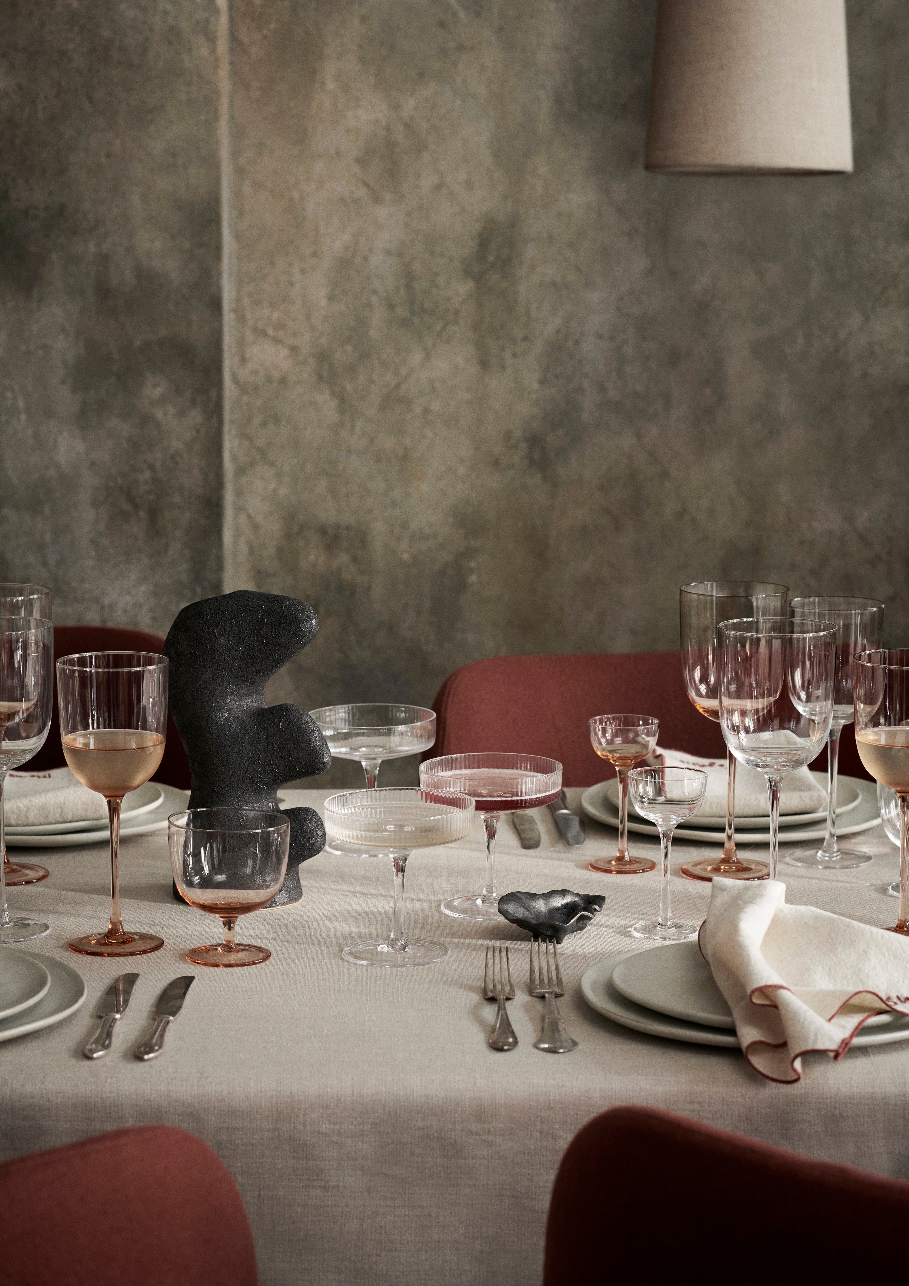Set van servetten OCCASION zandkleurig
