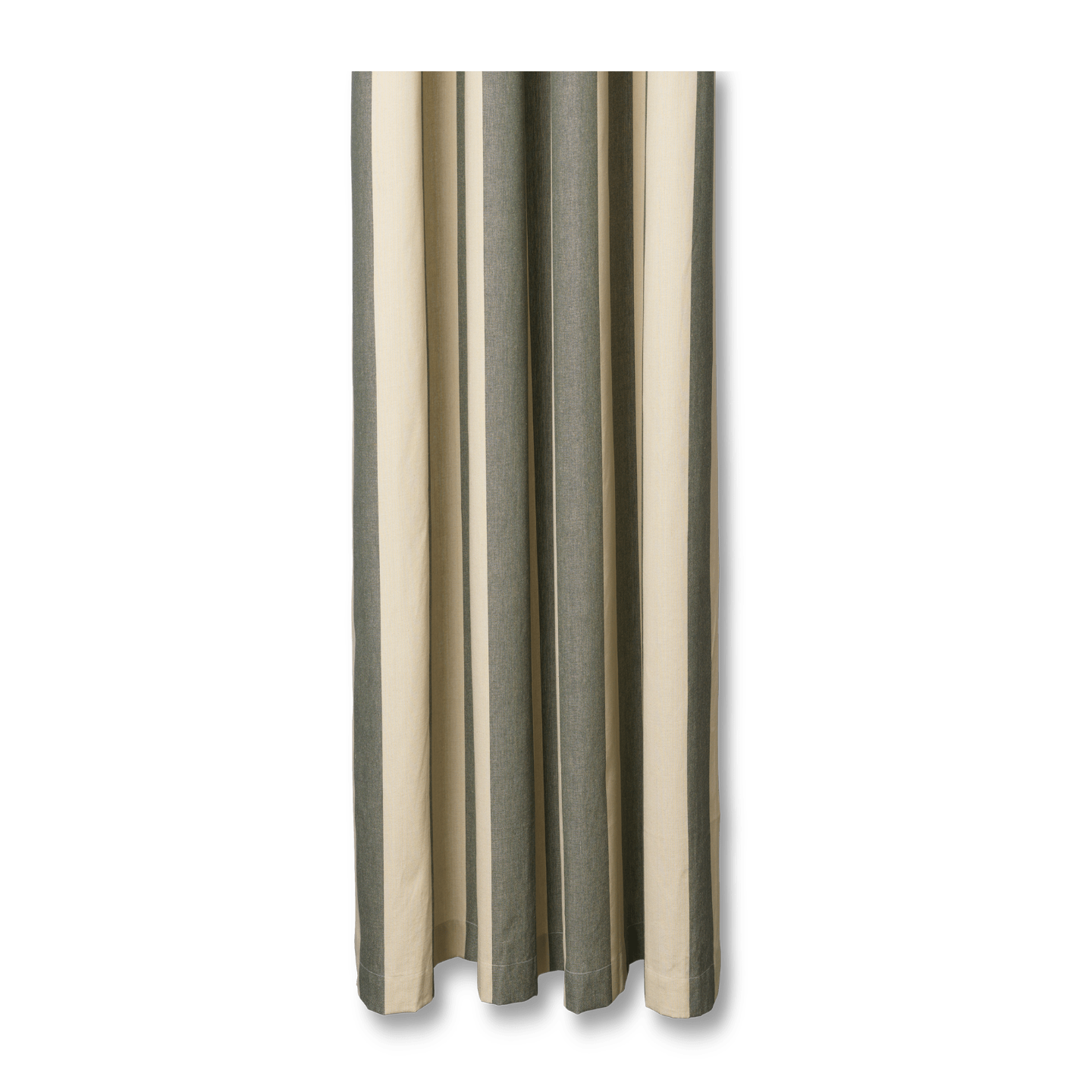 Douchgordijn CHAMBRAY groen met beige