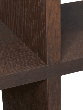 Regał na książki KONA ciemne drewno dębowe do salonu – ferm LIVING