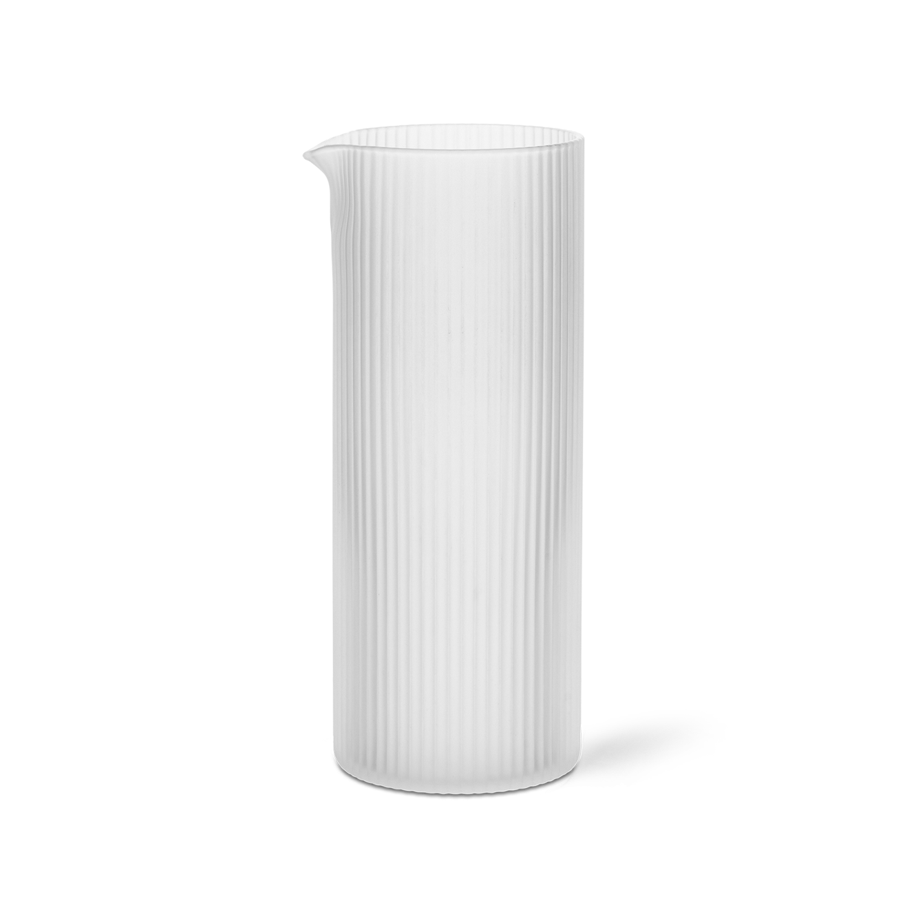 Milchkanne RIPPLE weißes Glas