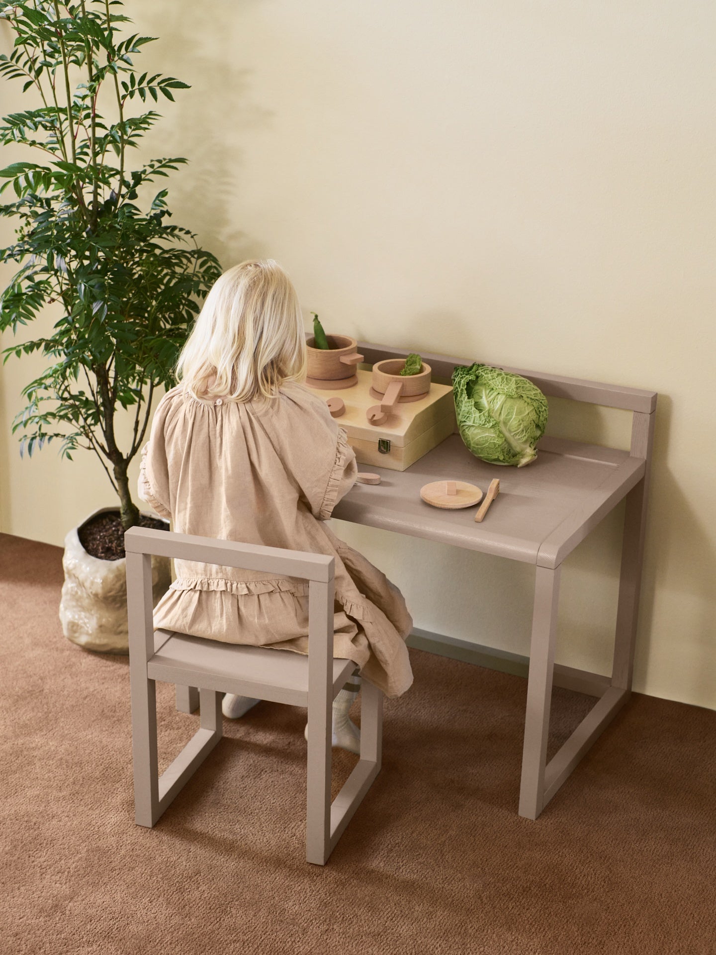 Kinderschreibtisch LITTLE ARCHITECT beige