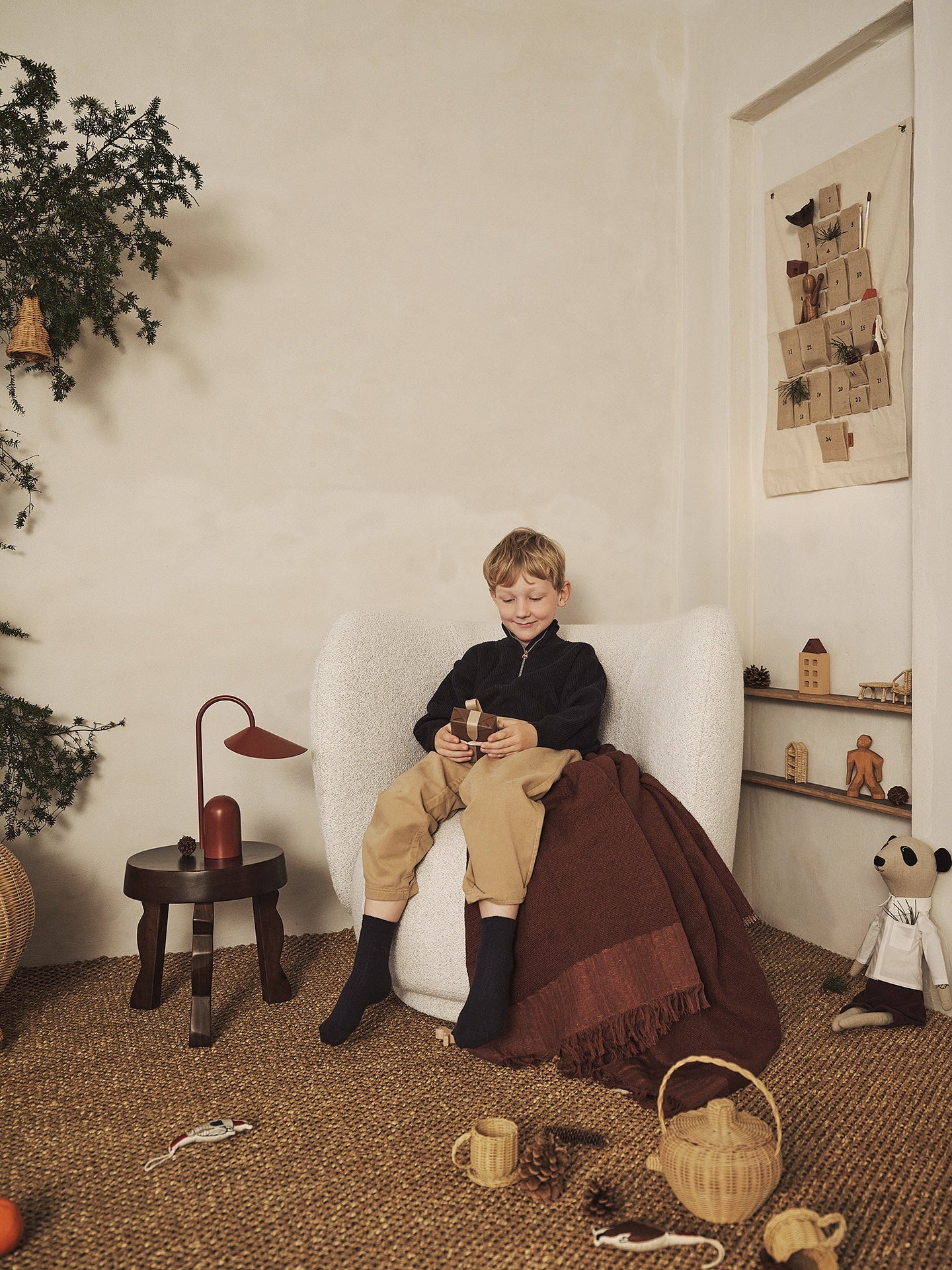 Houten FAYE kruk van mango