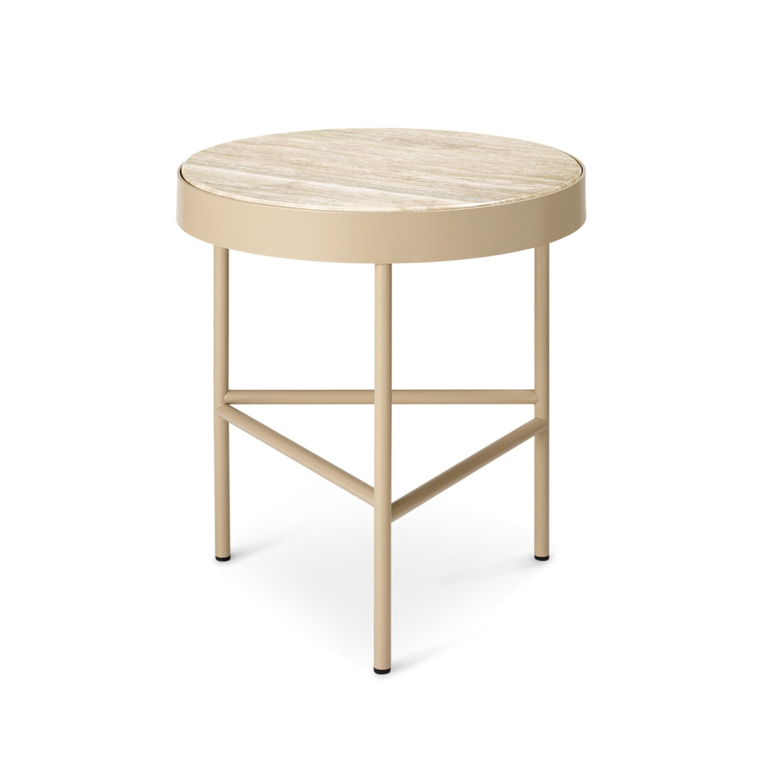 Bijzettafel TRAVERTINE beige travertijn