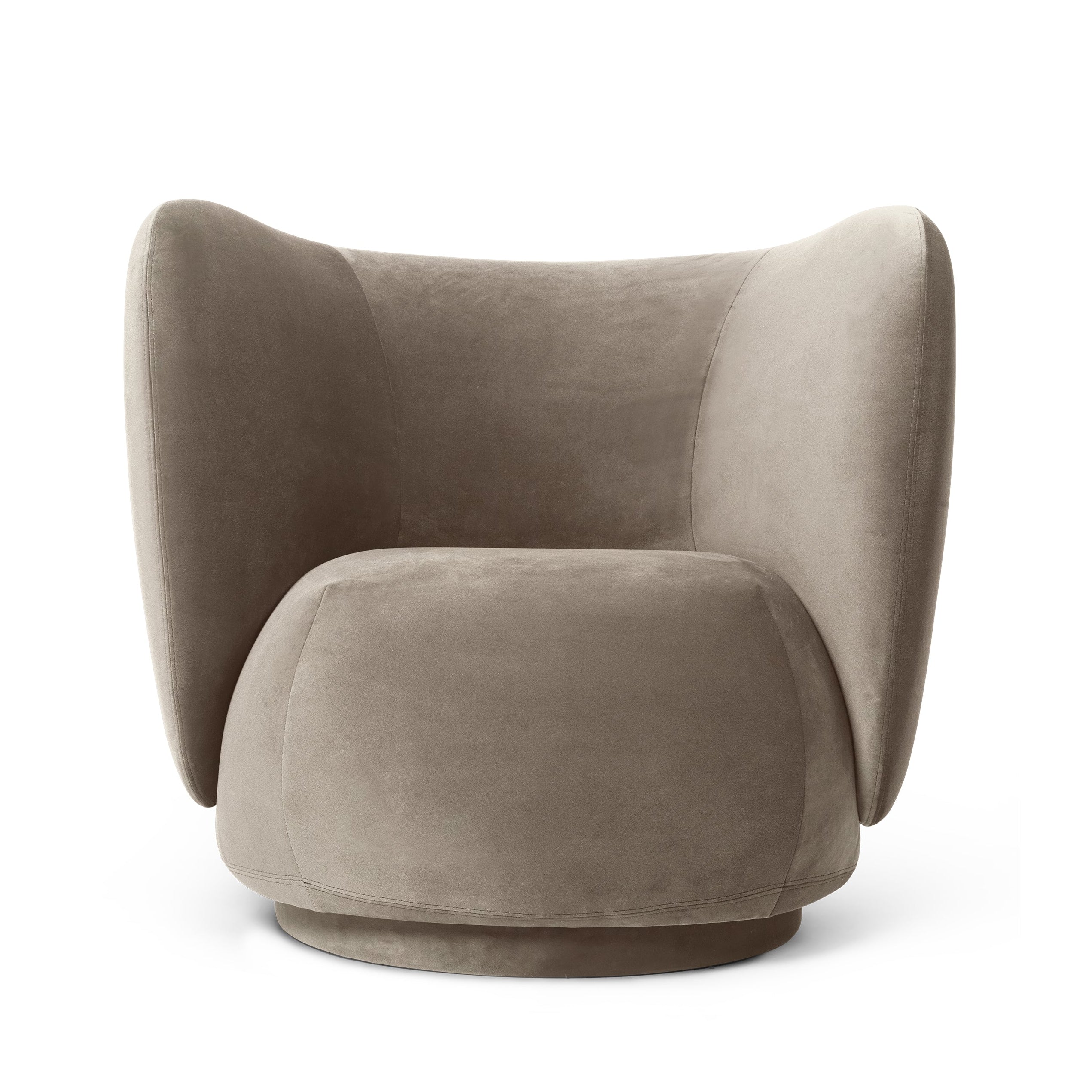 Fauteuil RICO LOUNGE Rijke Velours beige