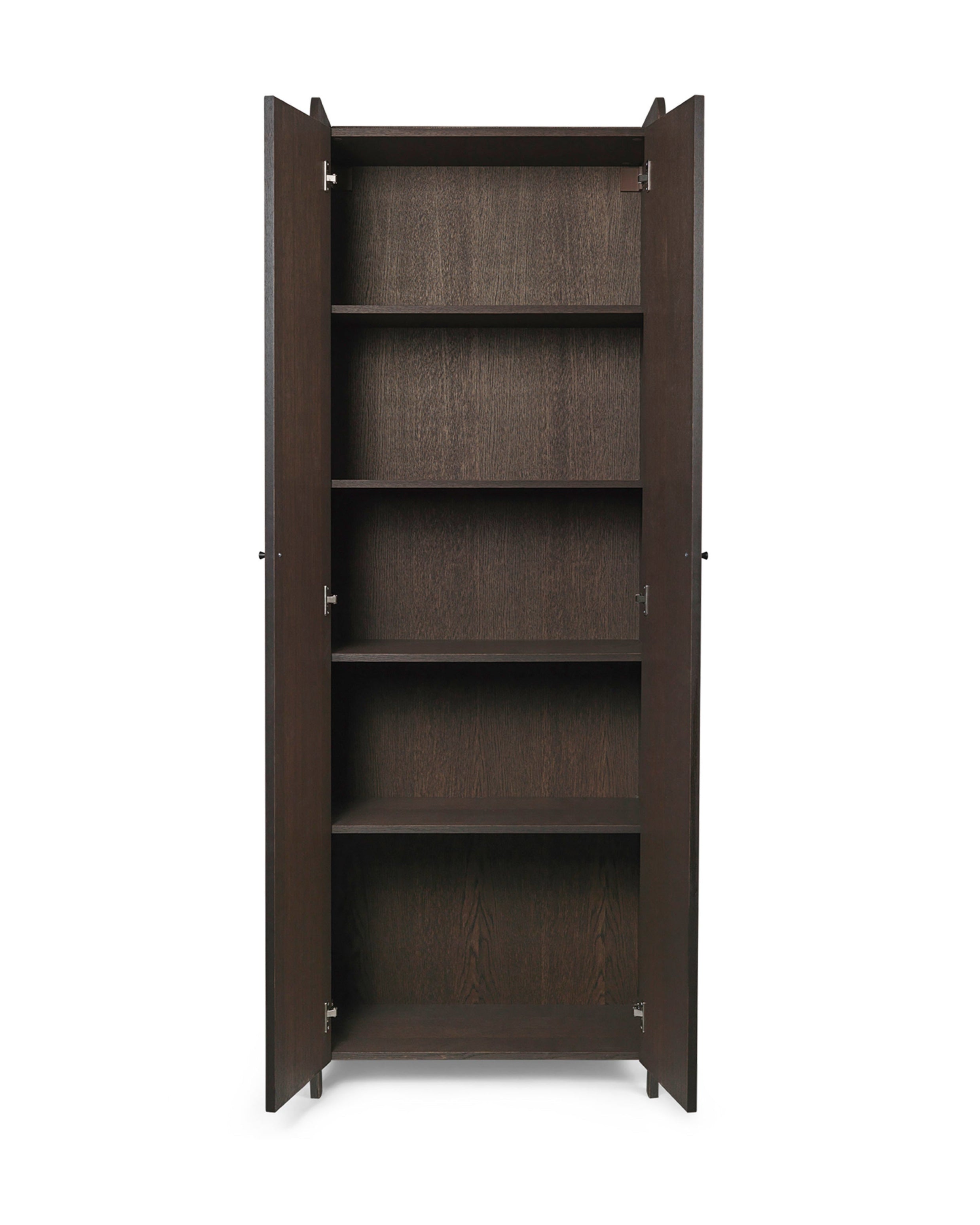 SILL CUPBOARD TALL 2-türiger Kleiderschrank, dunkelbraunes Eichenfurnier