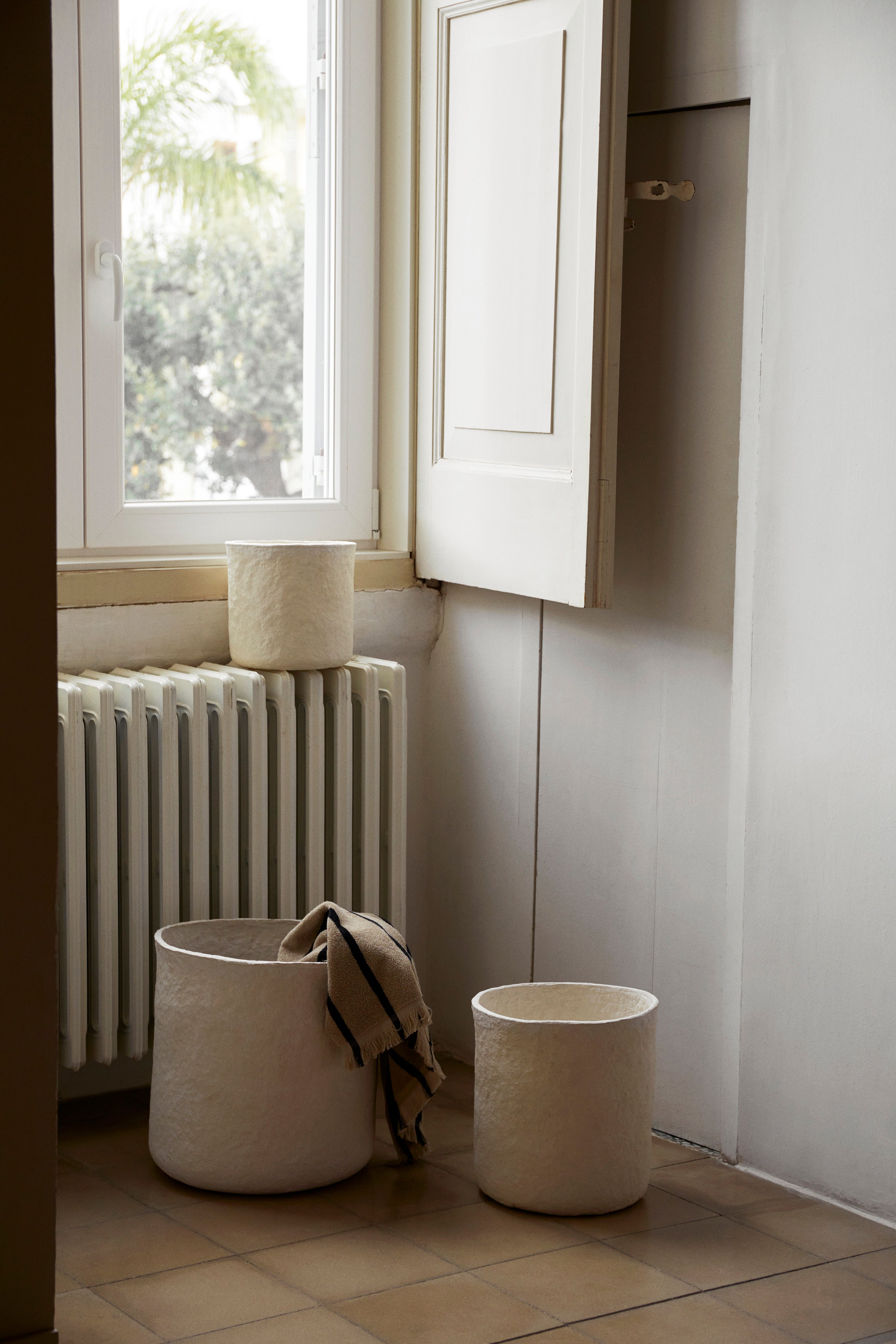 Witte VARY mandenset