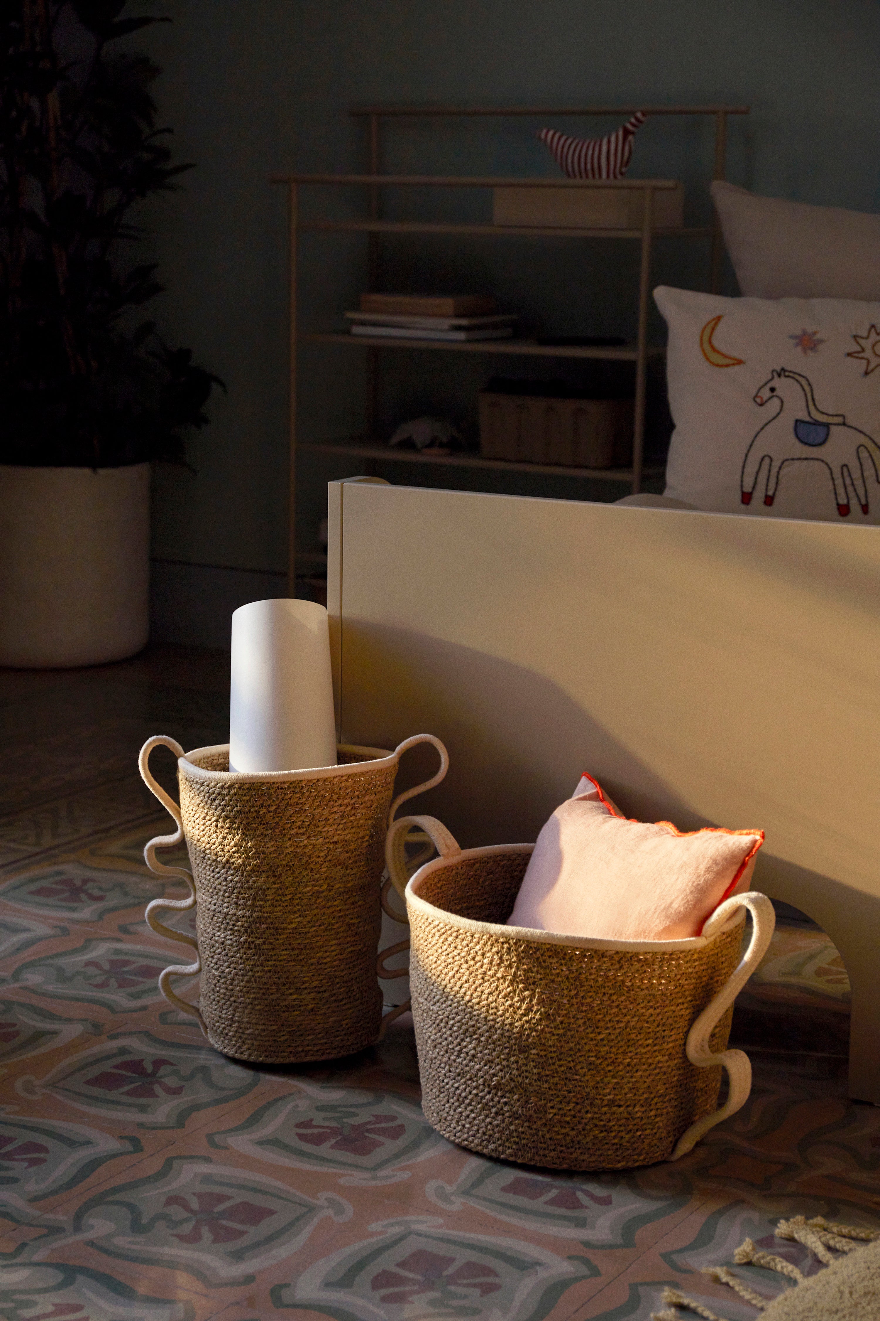 VERSO Korbset aus Seegras und Baumwollschnur