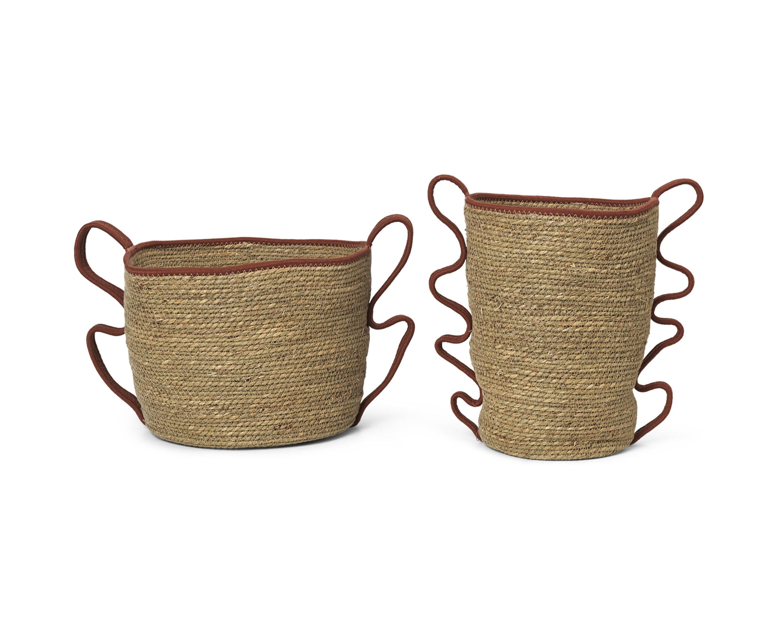 Set van manden VERSO zeewier met bakstenen koord