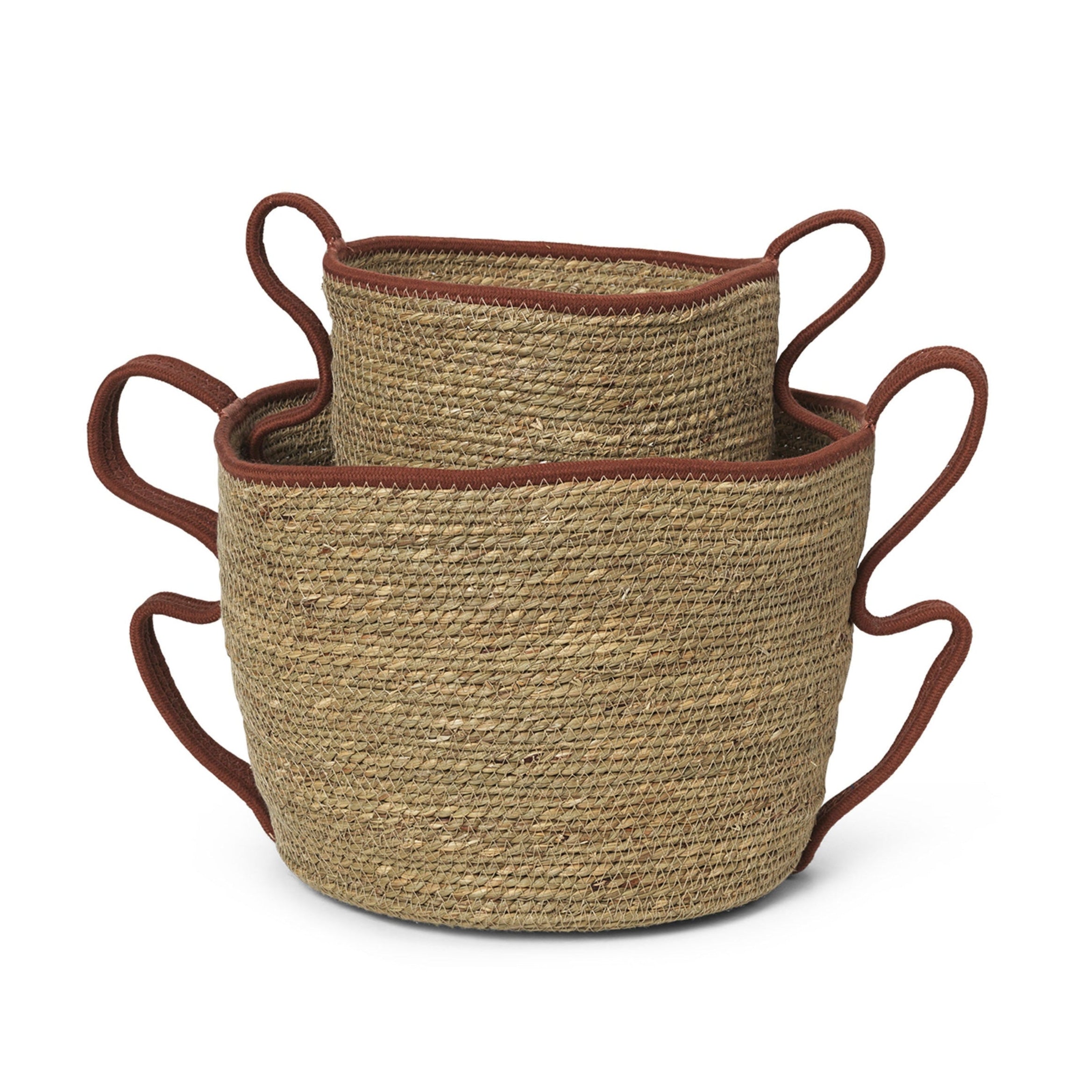 Set van manden VERSO zeewier met bakstenen koord