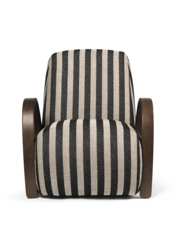 Fauteuil BUUR LOUNGE Louisiana zwart met zandkleur