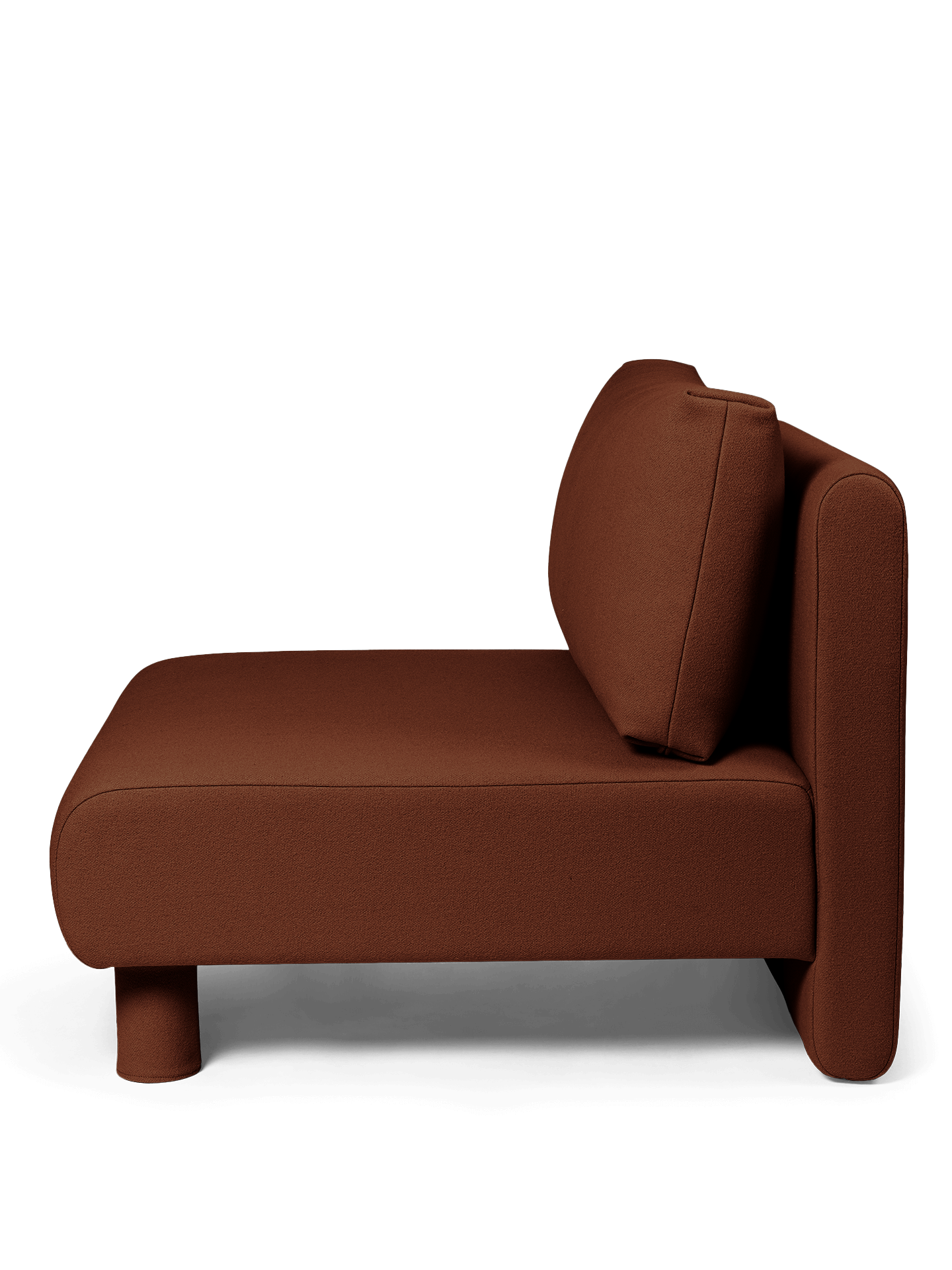 Dase modulares Sofa - das mittlere Element Rusty Brown Tonus