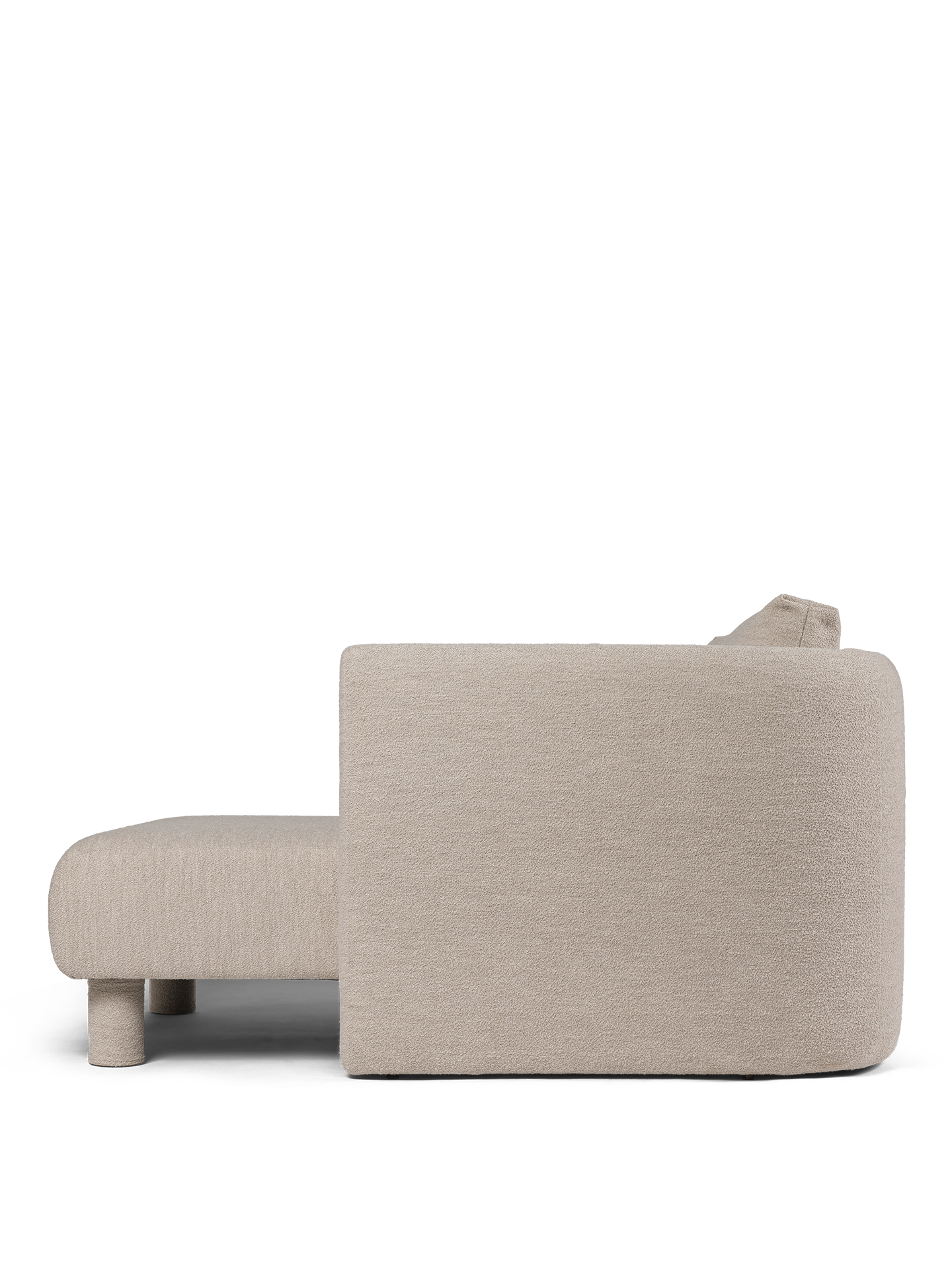 Sofa modułowa DASE - szezlong prawostronny tapicerowany do salonu – ferm LIVING
