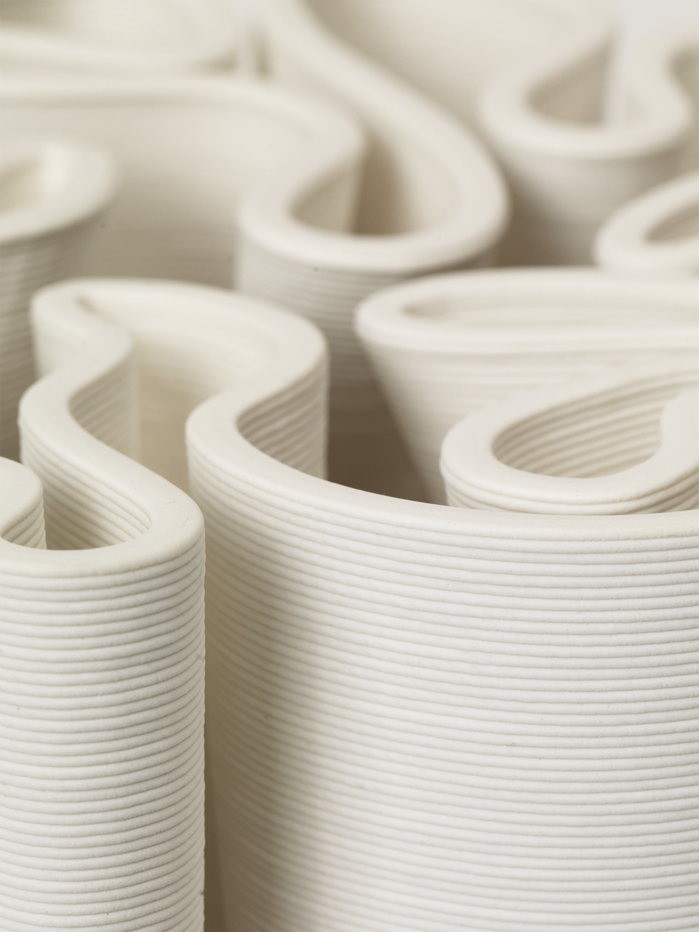 DEDALI Vase cremeweiß