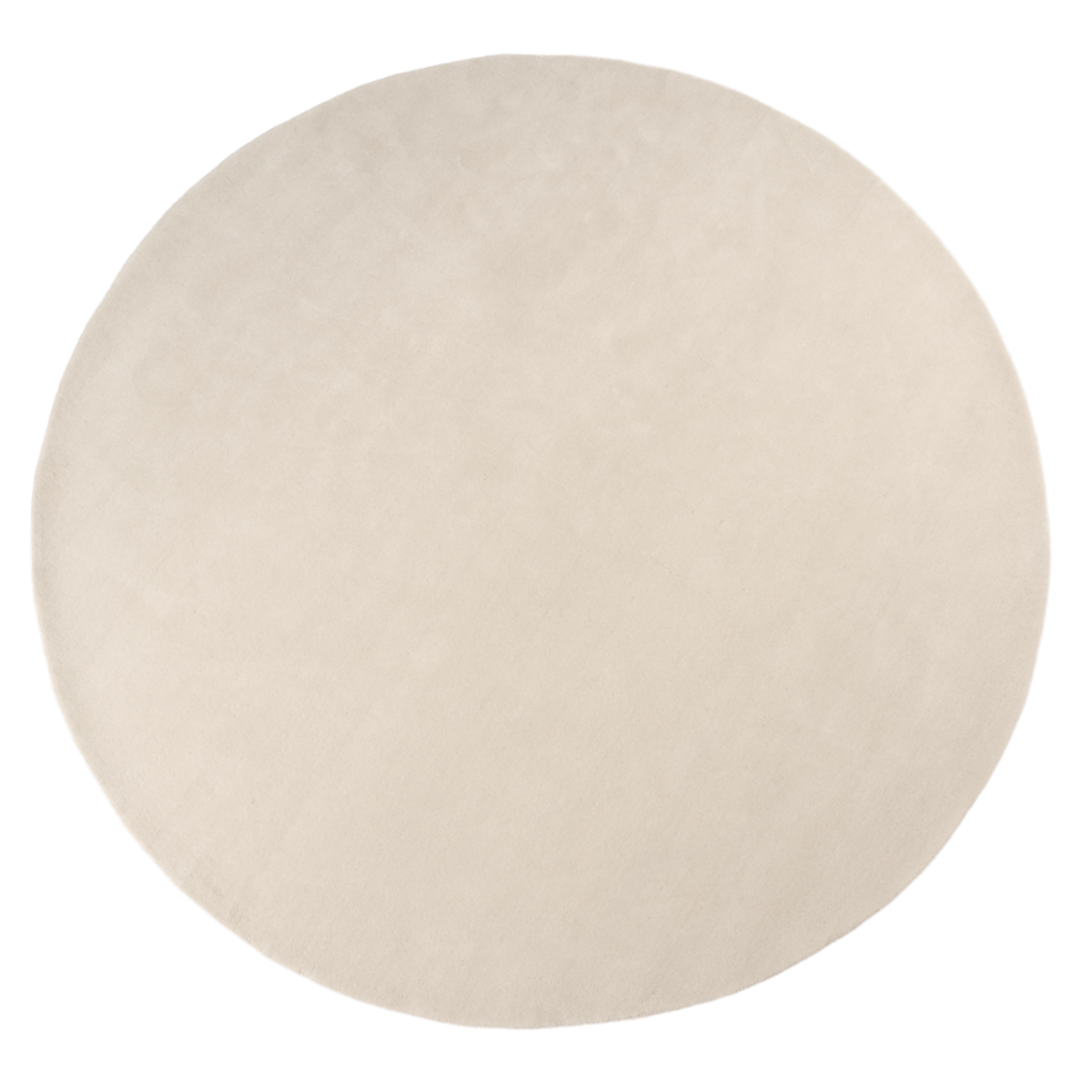 STILLE runder Teppich cremeweiß