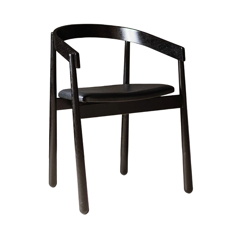 HOMERUN Chair Black Eco-Leather with Black Base