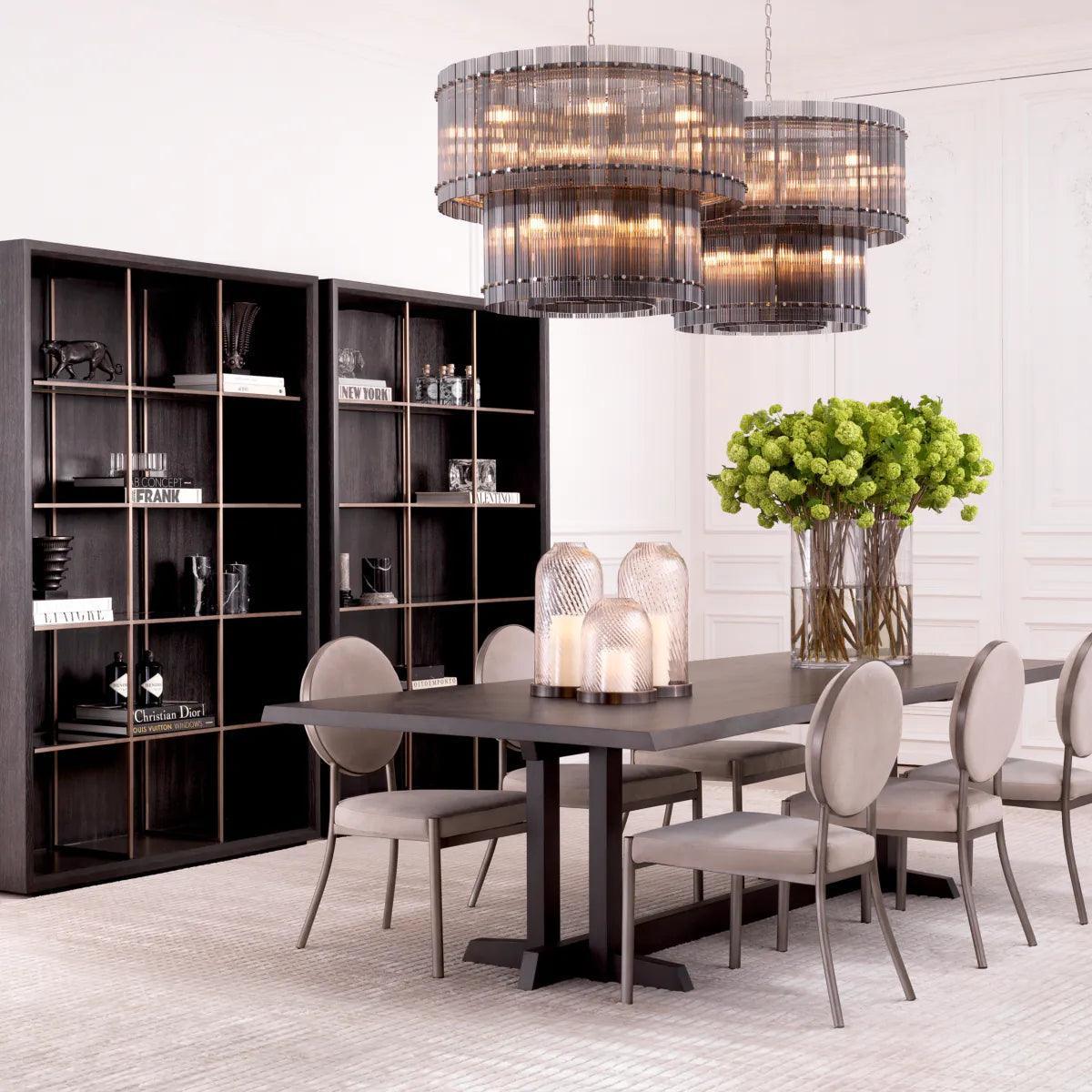 Figurka dekoracyjna PANTHER ON MARBLE BASE brązowa patyna Eichholtz Eye on Design