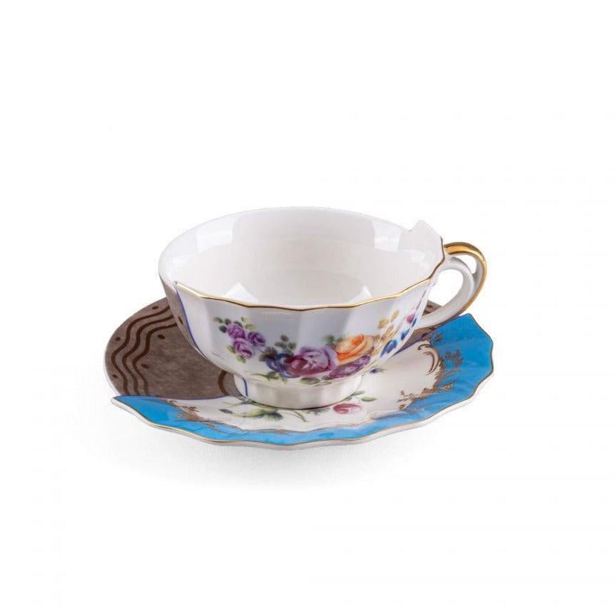 Filiżanka ze spodkiem HYBRID KERMA porcelanowy – styl nowoczesny