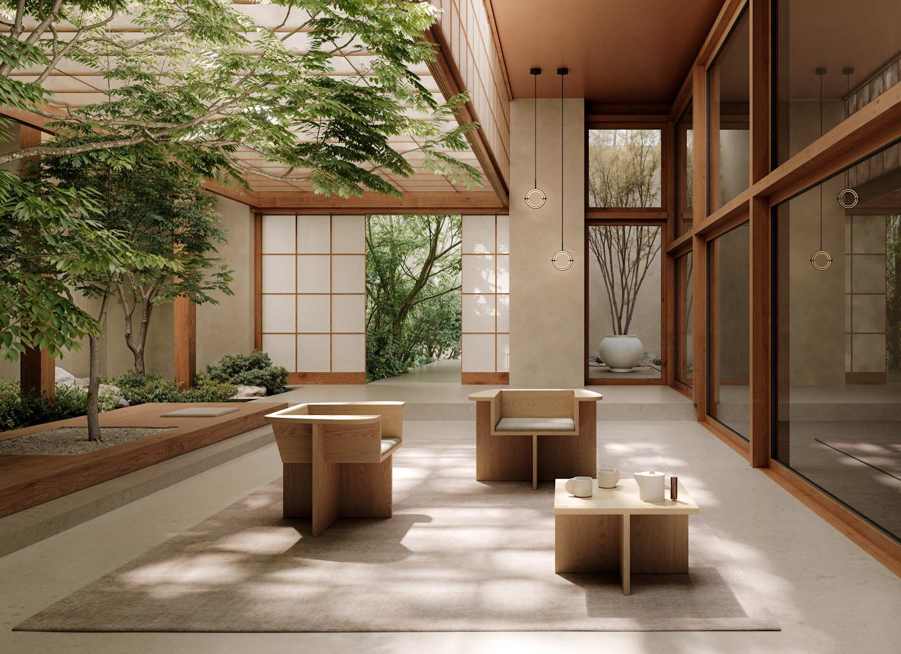 BRUTUS Sessel aus Eiche