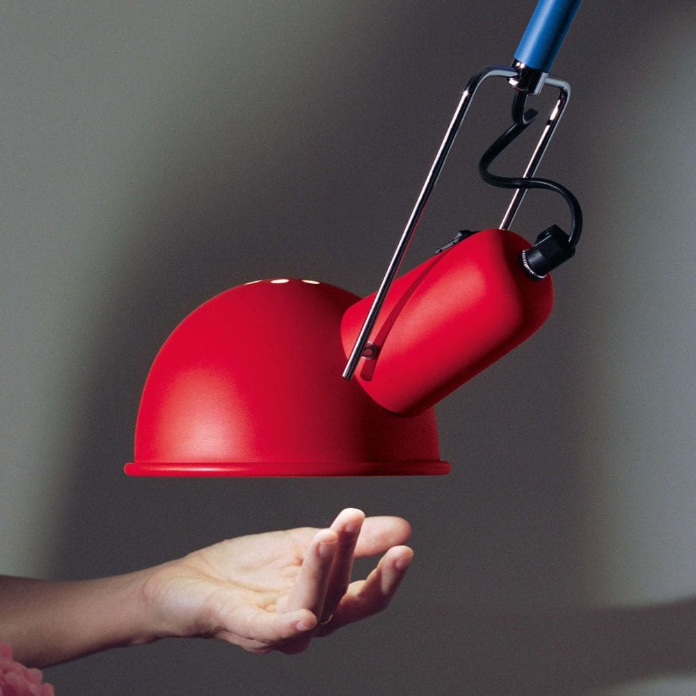 Wandlamp met arm 265 CHROMATICA rood met blauw en geel