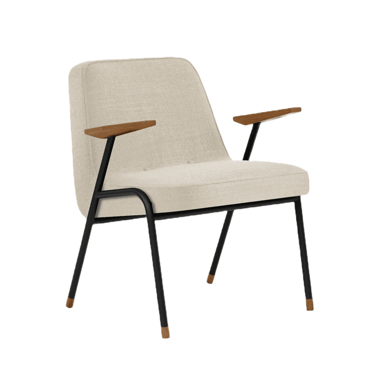 Fotel 366 METAL beżowy w tkaninie Coco Creme 366 concept Eye on Design