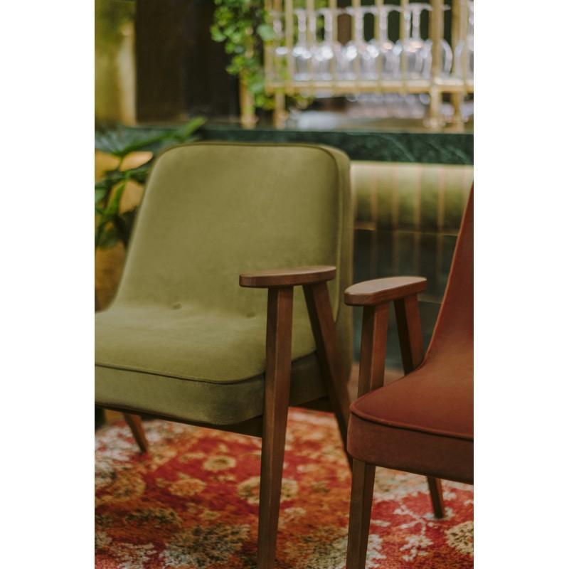 Fotel 366 żółty w tkaninie Marble Mustard 366 concept Eye on Design