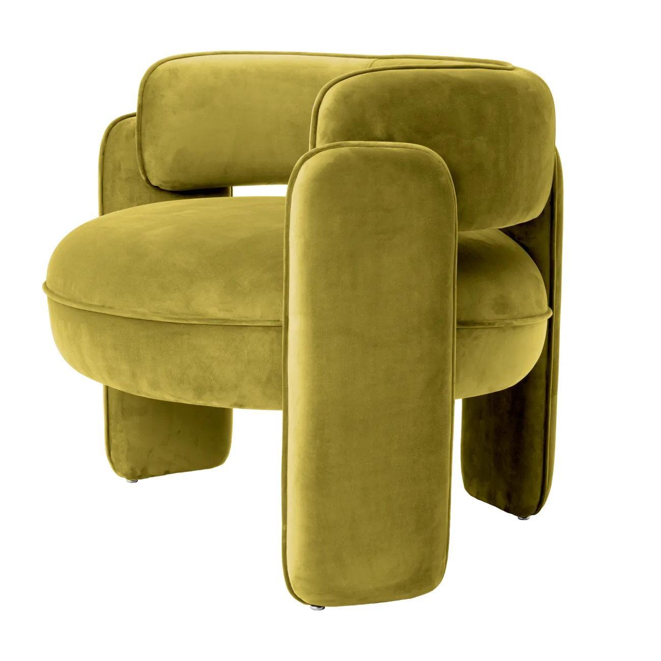 Fotel aksamitny CHAPLIN zielony Eichholtz Eye on Design