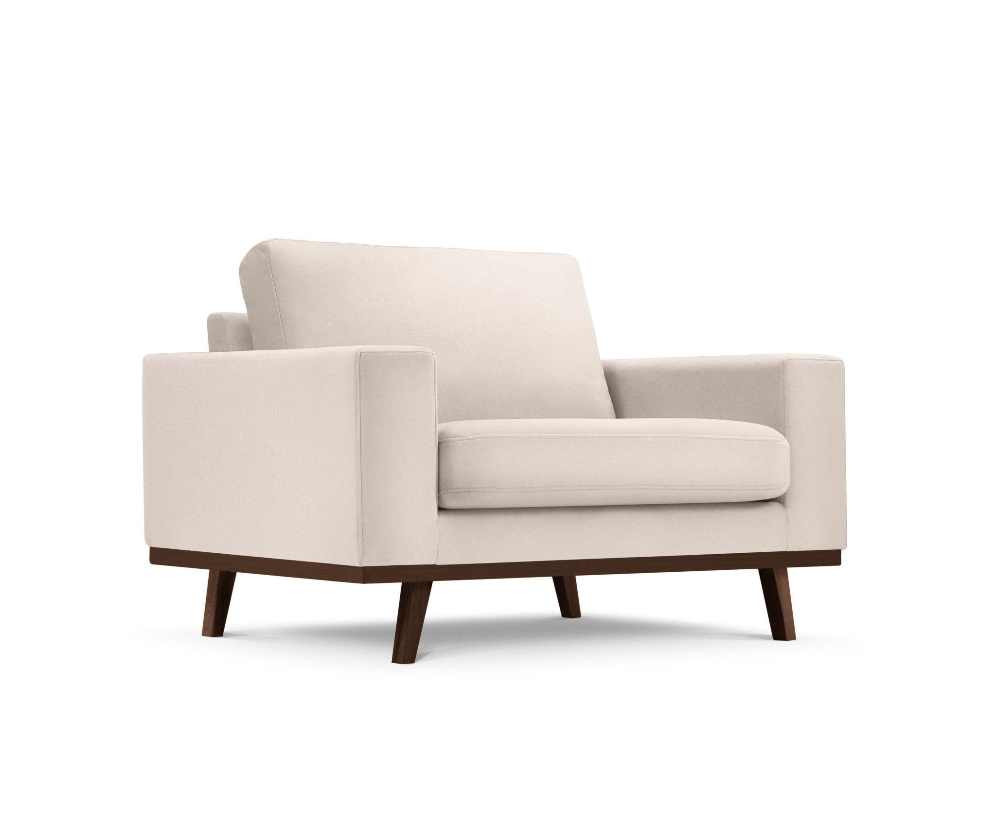 Fotel aksamitny HEBE beżowy Mazzini Sofas Eye on Design