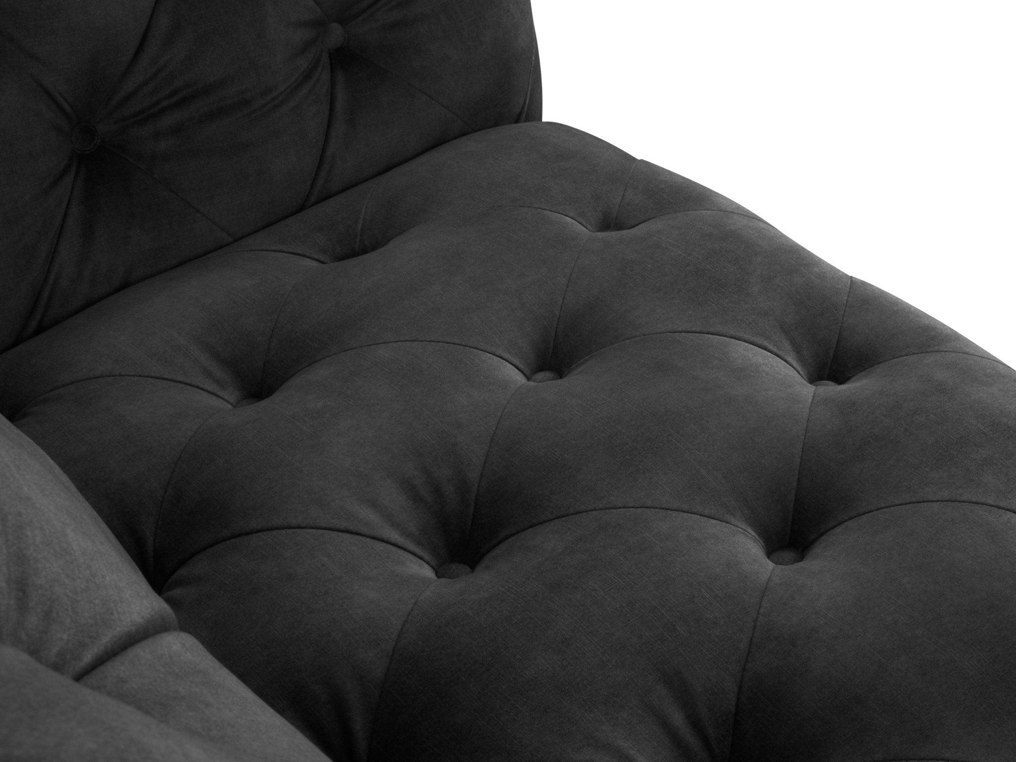 Fotel aksamitny LOGE ciemnoszary Windsor & Co Eye on Design