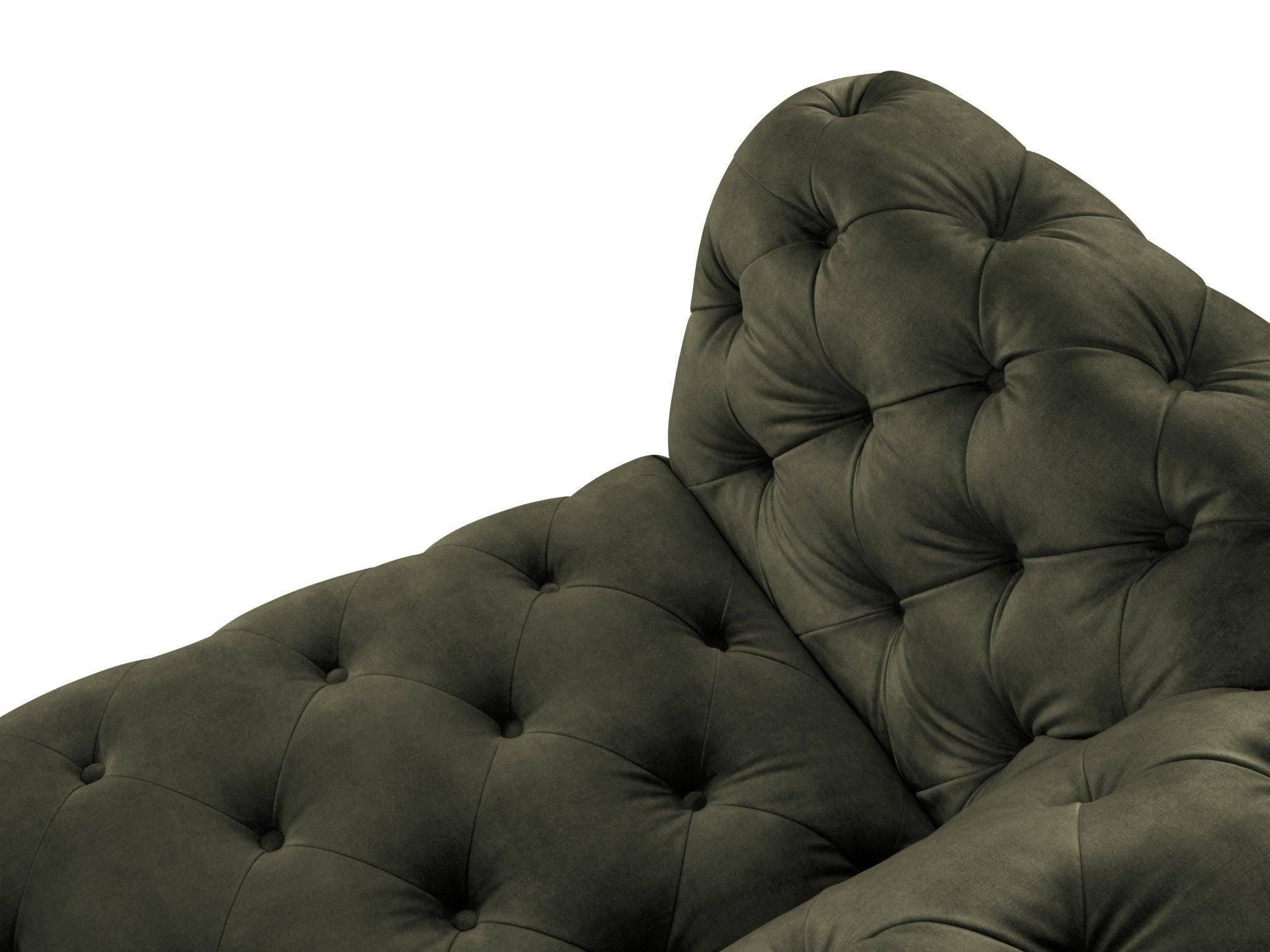 Fotel aksamitny LOGE ciemnozielony Windsor & Co Eye on Design