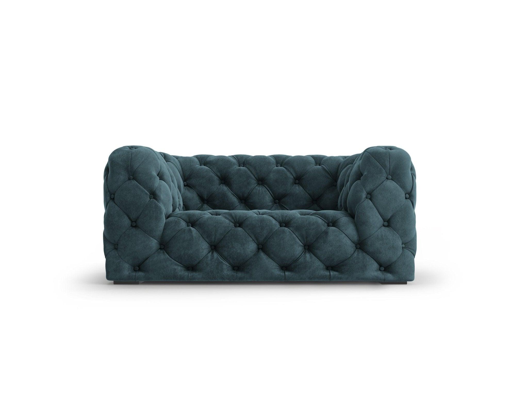 Fotel aksamitny LOGE petrol Windsor & Co Eye on Design