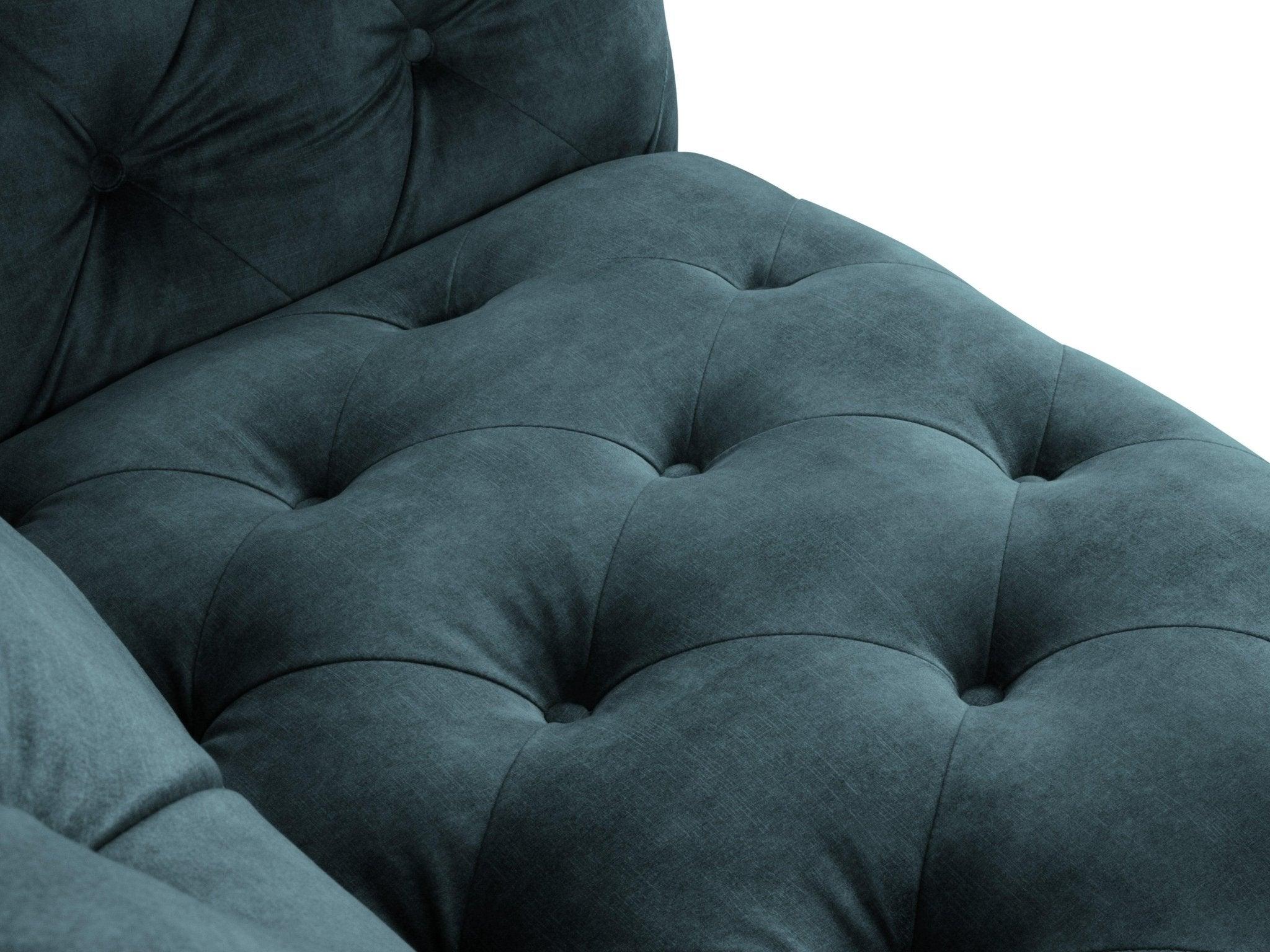 Fotel aksamitny LOGE petrol Windsor & Co Eye on Design