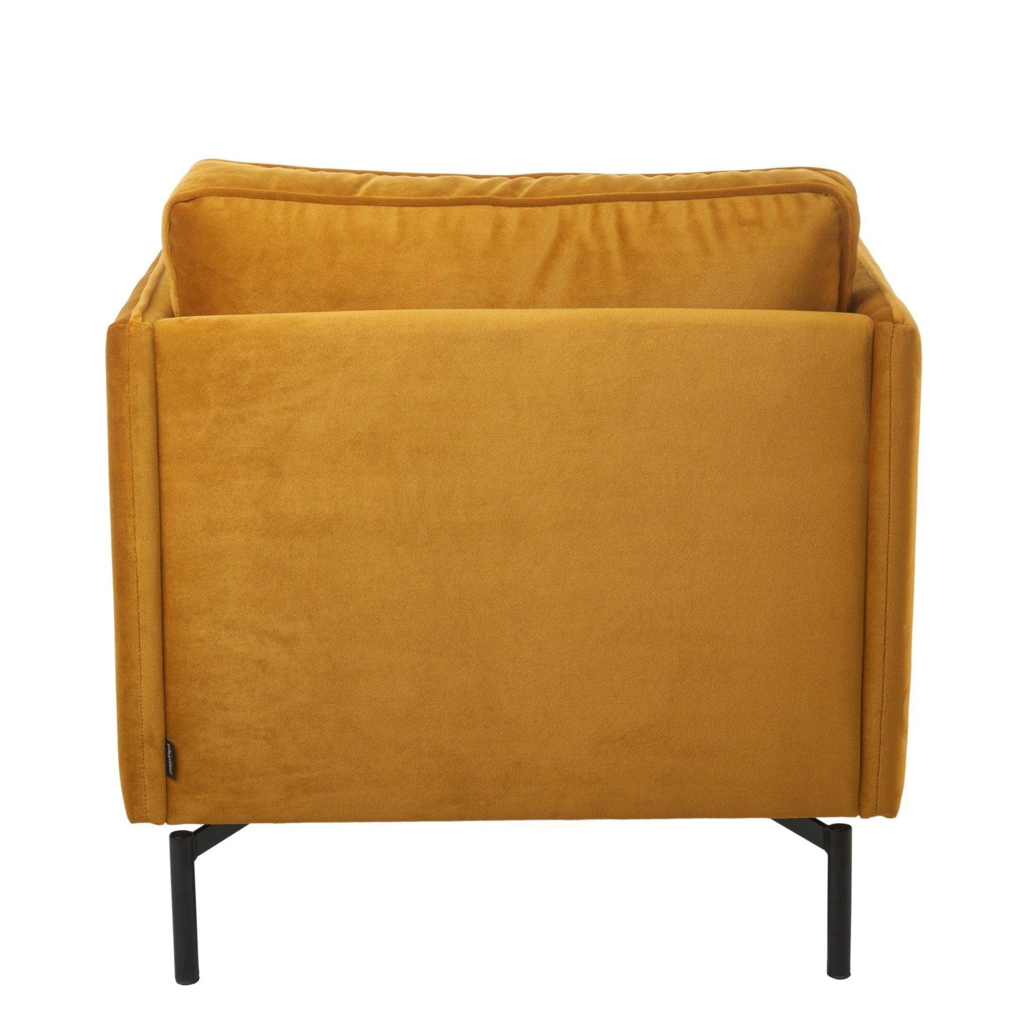 Fotel aksamitny PPno.2 złoty Pols Potten Eye on Design