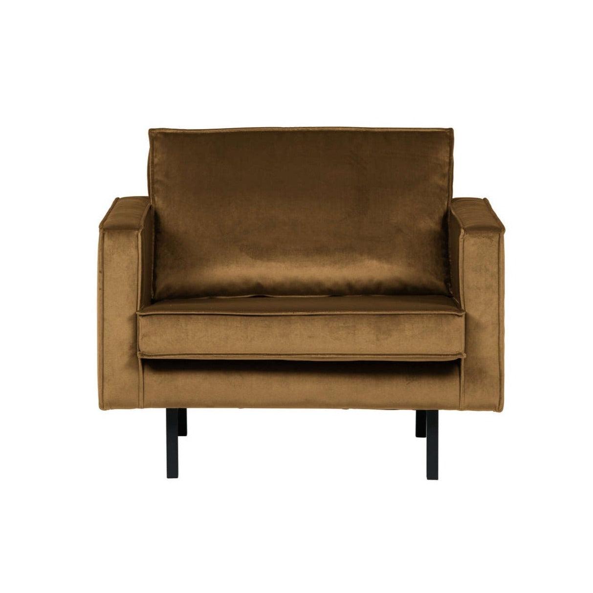 Fotel aksamitny RODEO miodowy Be Pure Eye on Design