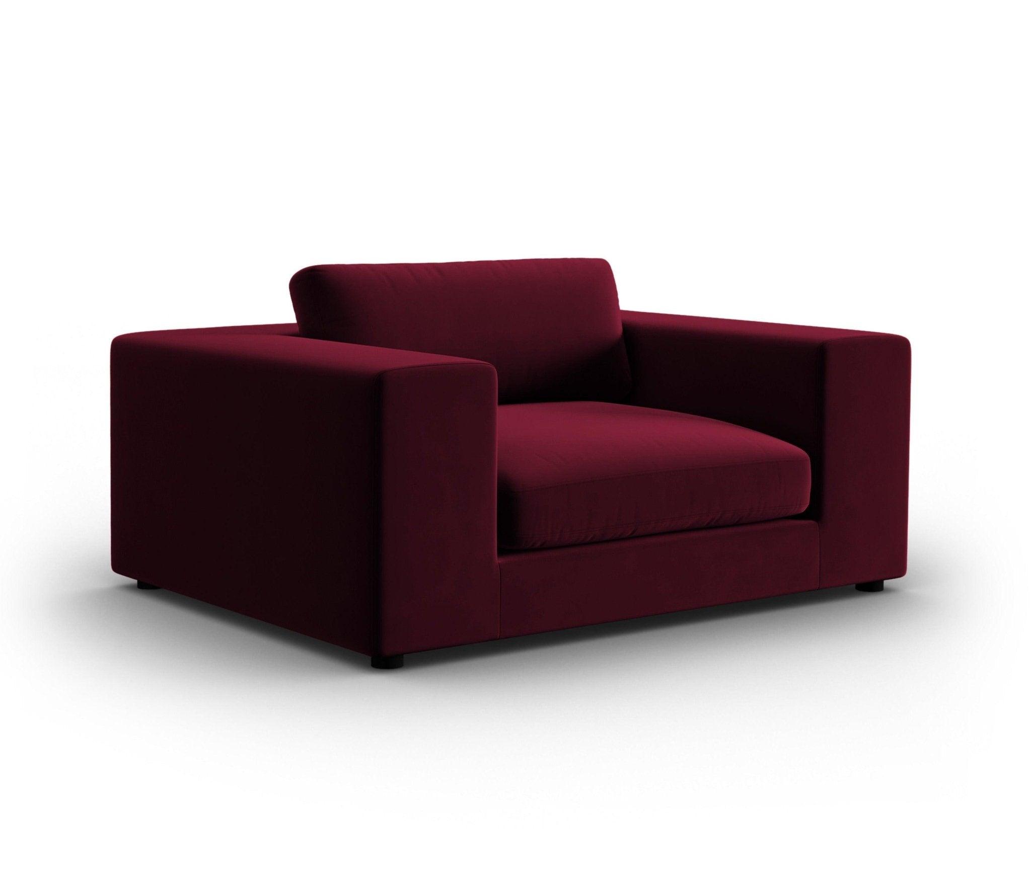 Fotel aksamitny TENDANCE bordowy CXL by Christian Lacroix Eye on Design