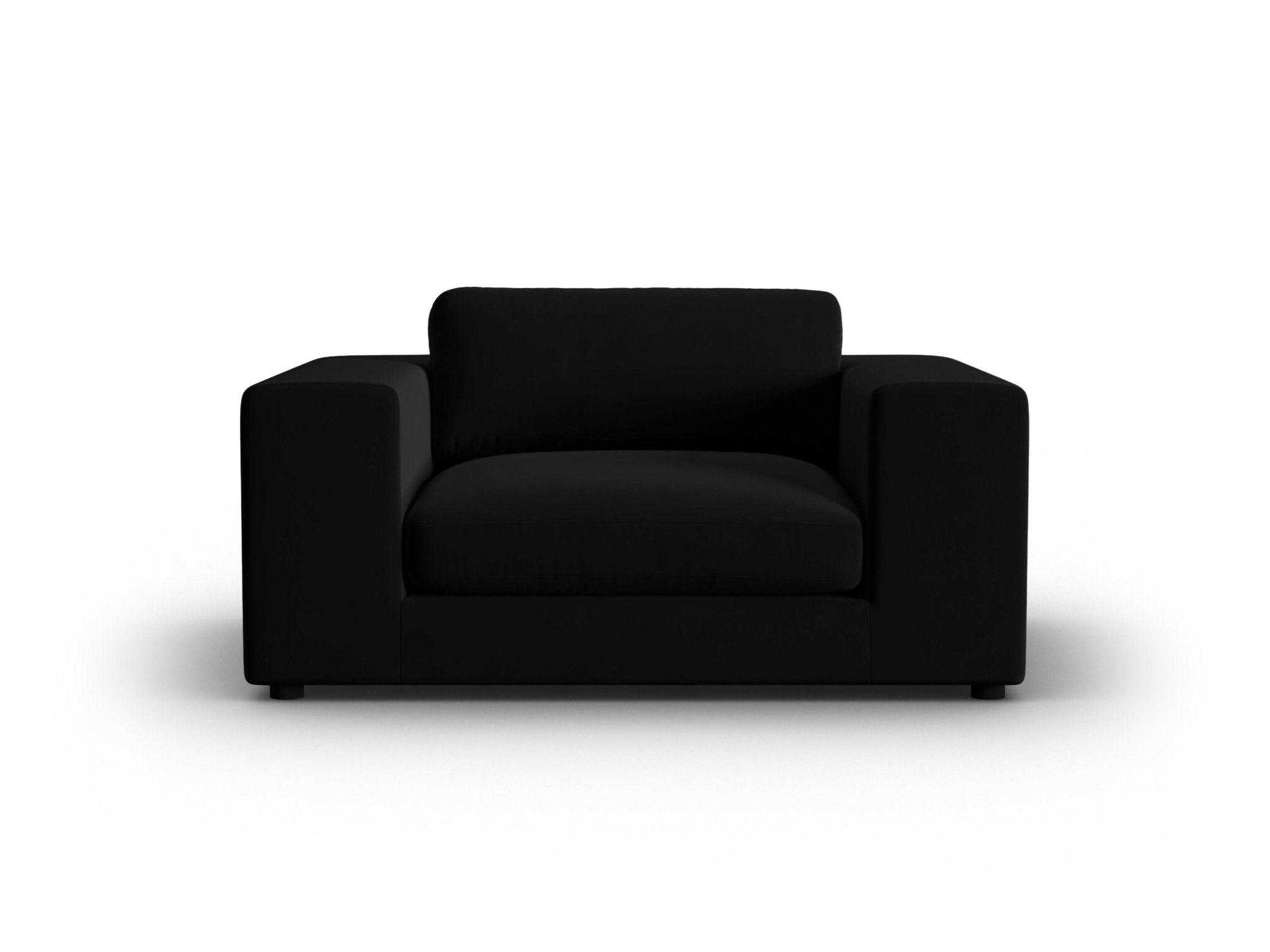 Fotel aksamitny TENDANCE czarny CXL by Christian Lacroix Eye on Design