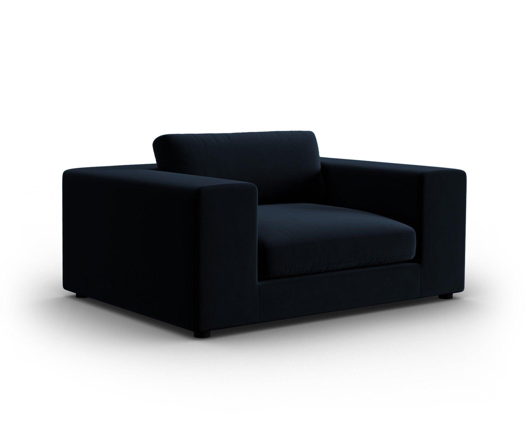 Fotel aksamitny TENDANCE granatowy CXL by Christian Lacroix Eye on Design