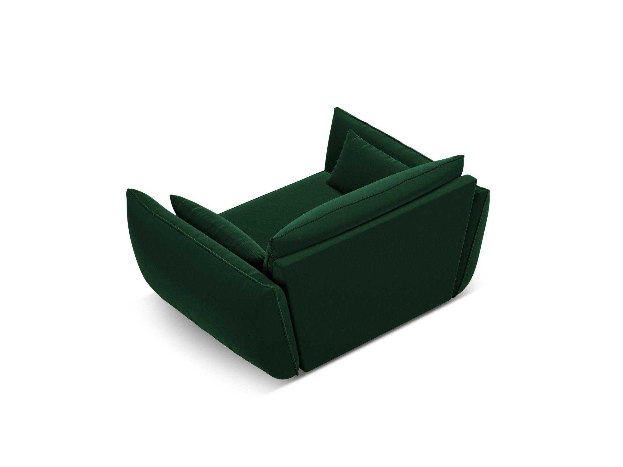 Fotel aksamitny VANDA butelkowa zieleń Mazzini Sofas Eye on Design