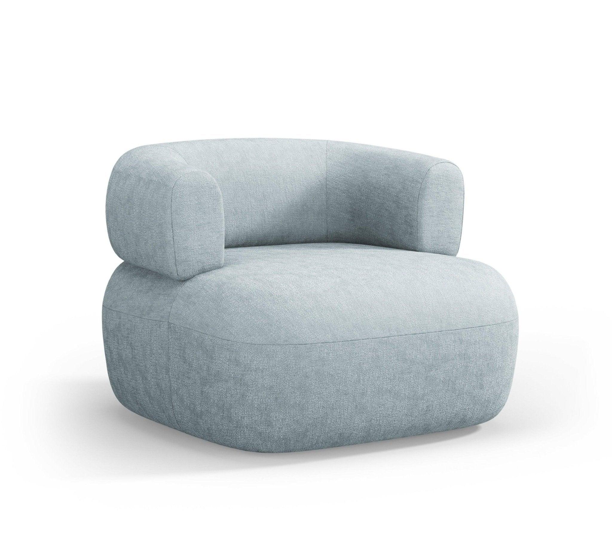 Fotel ALDRIN błękitny szenil – Windsor & Co