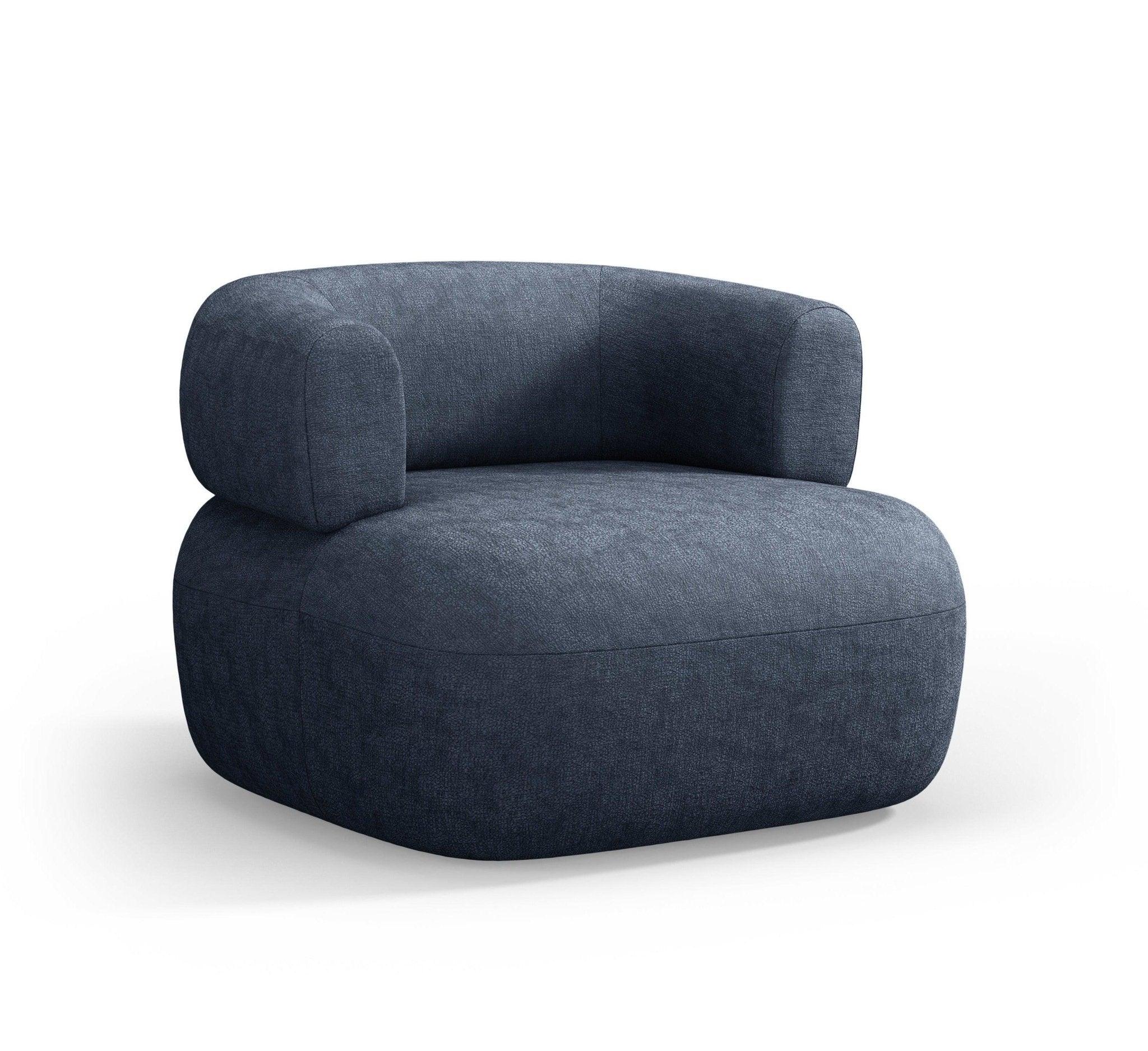 Fotel ALDRIN granatowy szenil Windsor & Co Eye on Design