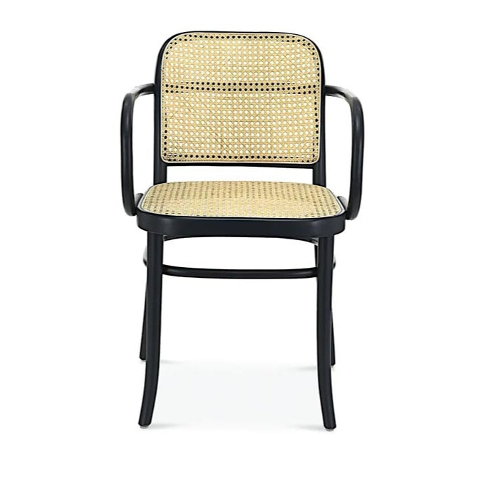 Stoel met armleuningen B-811 van beukenhout