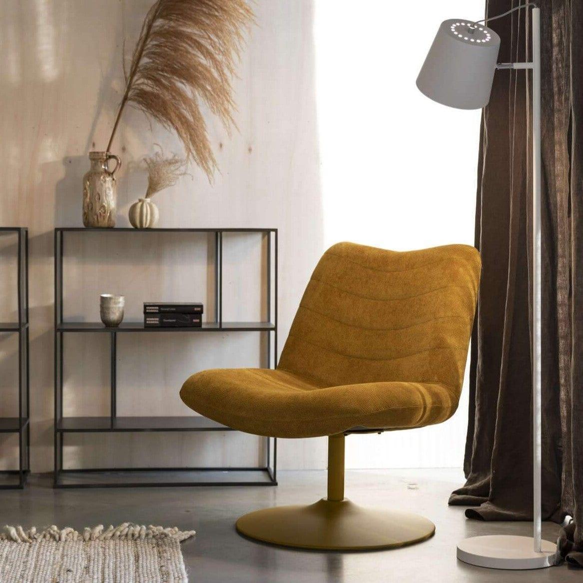 Fotel BUBBA musztardowy Zuiver Eye on Design