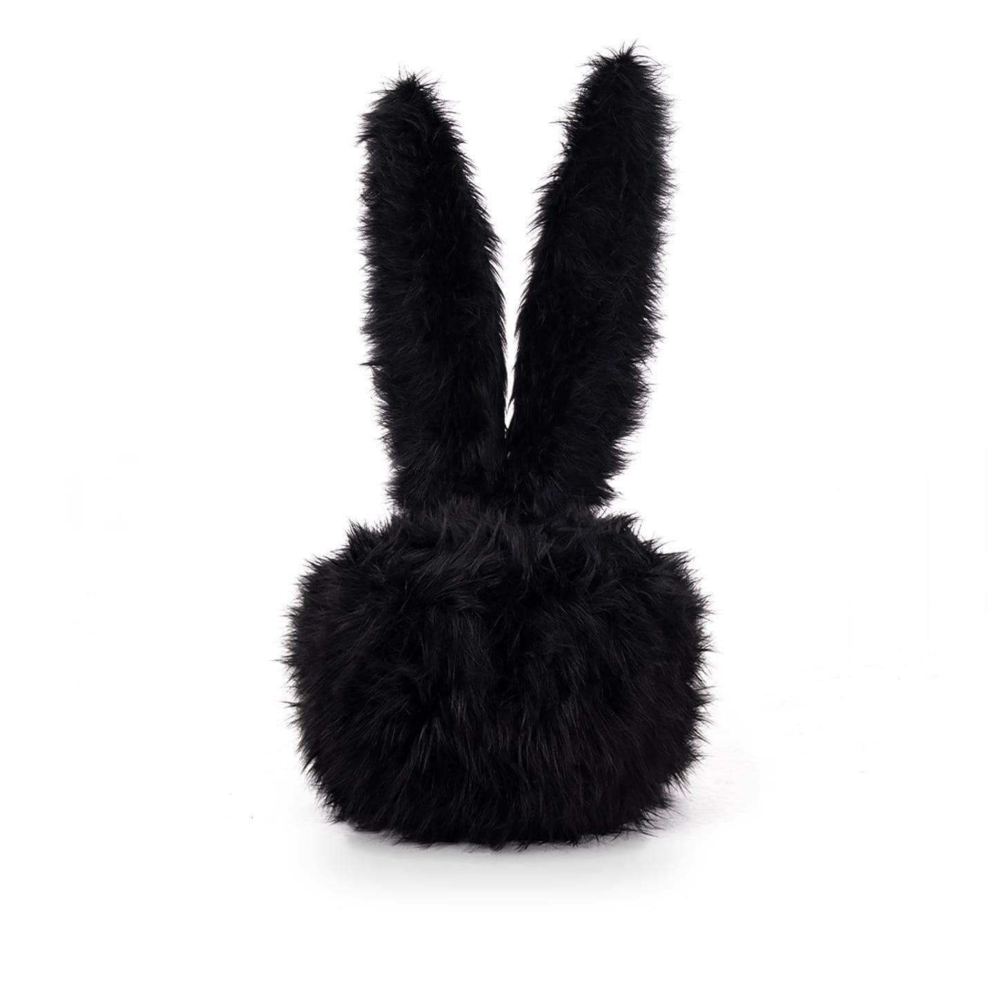 Fotel BUNNY GUYS SHAGGY futerko Nobonobo czarny Eye on Design