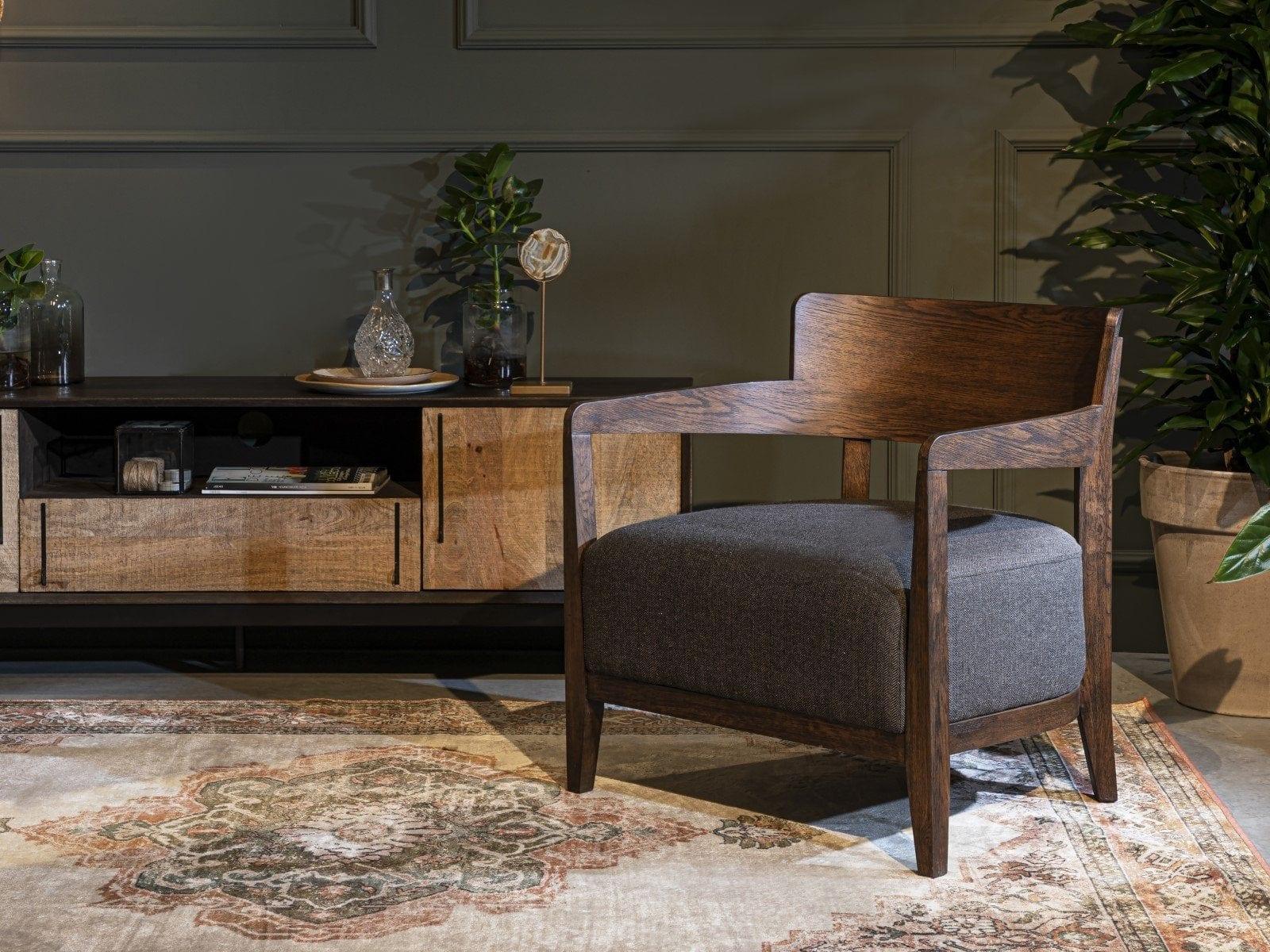 Fotel DURAN szary Dutchbone Eye on Design