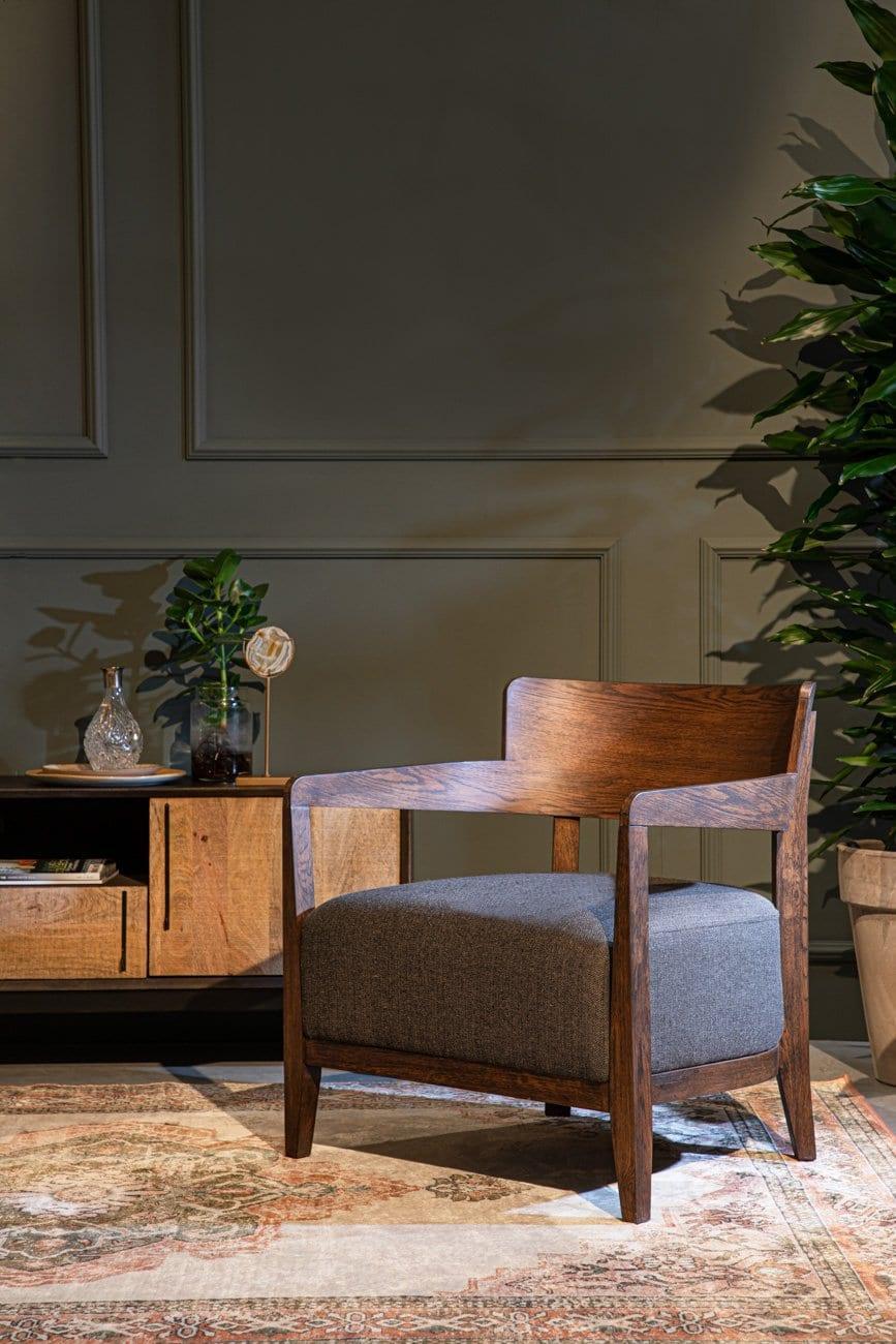 Fotel DURAN szary Dutchbone Eye on Design