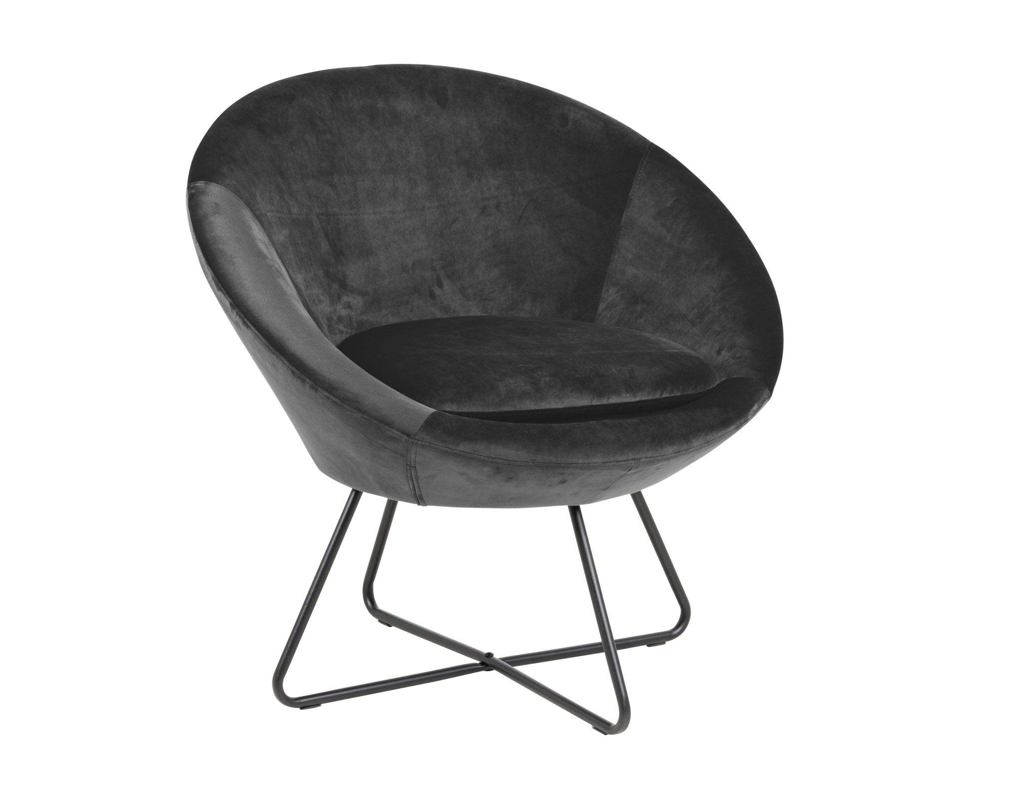 Fotel FELIX ciemnoszary z czarną podstawą Actona Eye on Design